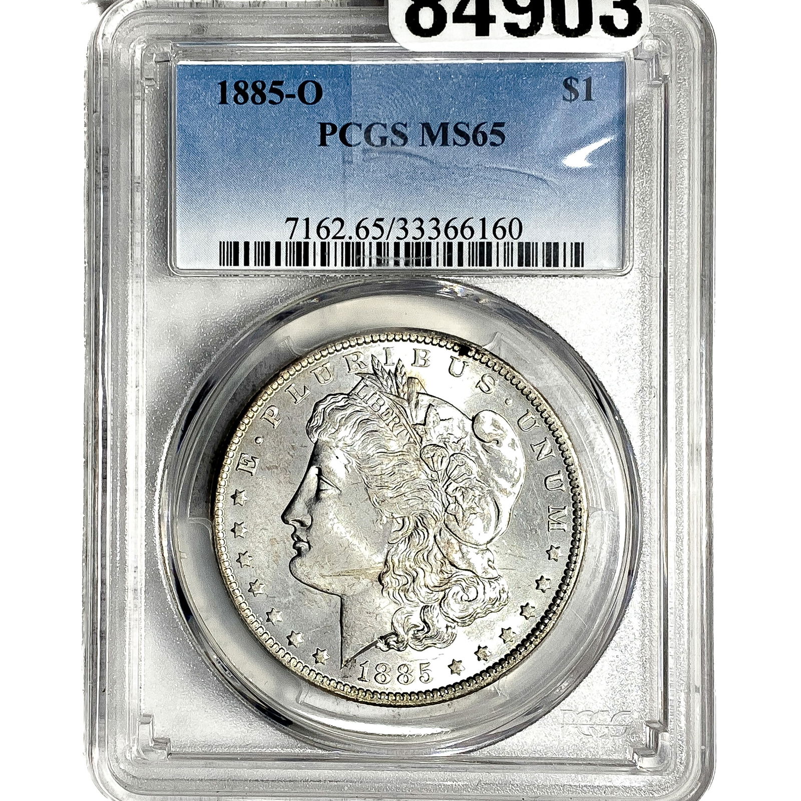 1885-O Morgan Silver Dollar PCGS MS65: 1885-O Morgan Silver Dollar PCGS MS65
