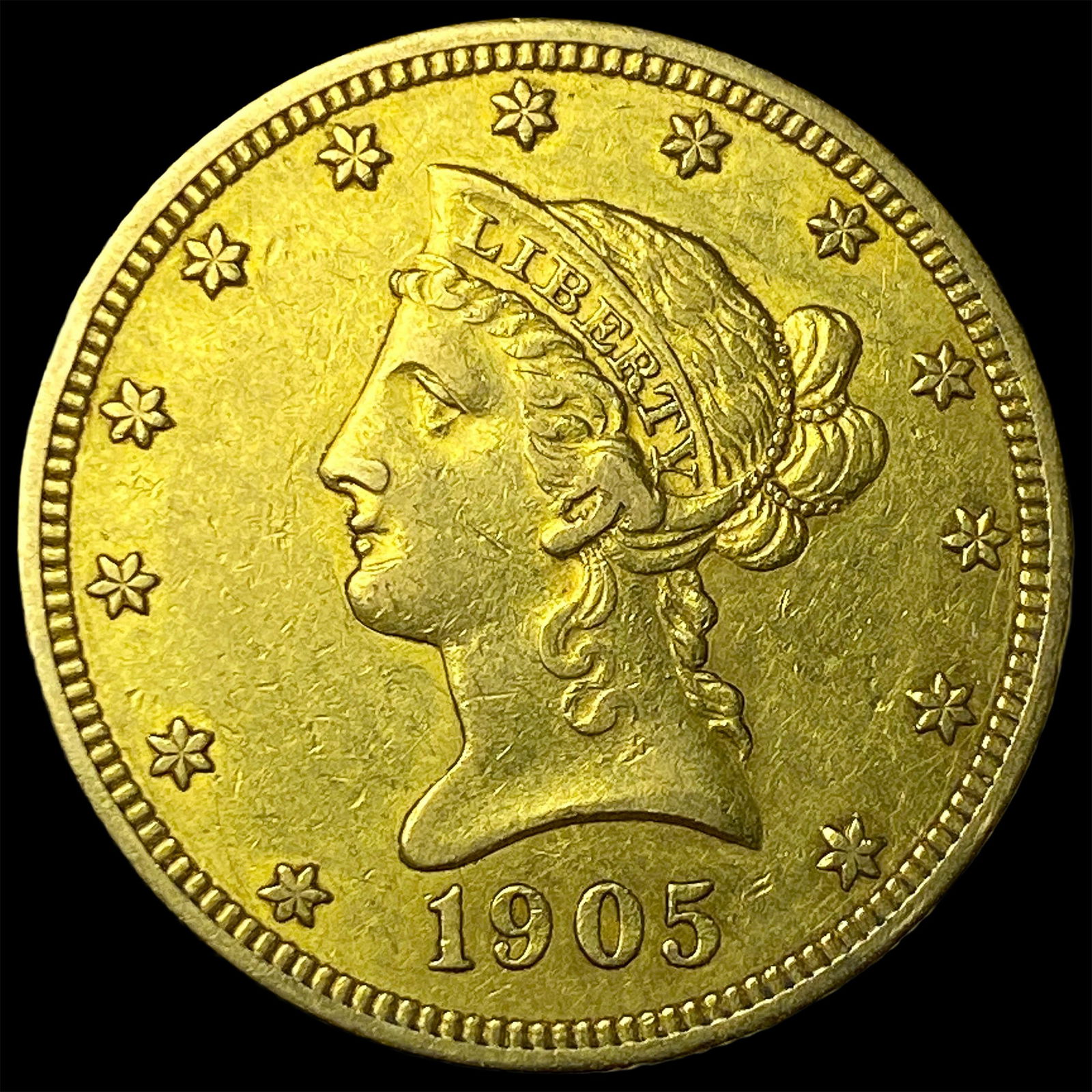 1905 Liberty Head Eagle $10 Gold Coin CLOSELY UNCIRCULATED (1 of 2)