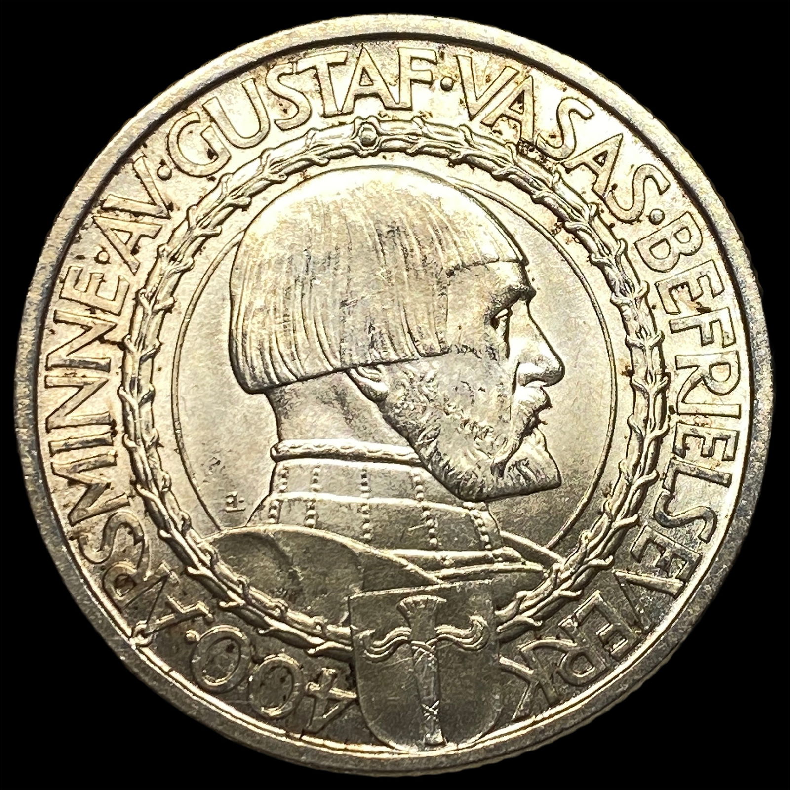 1921 Sweden Silver 2 Kroner UNCIRCULATED: 1921 Sweden Silver 2 Kroner UNCIRCULATED