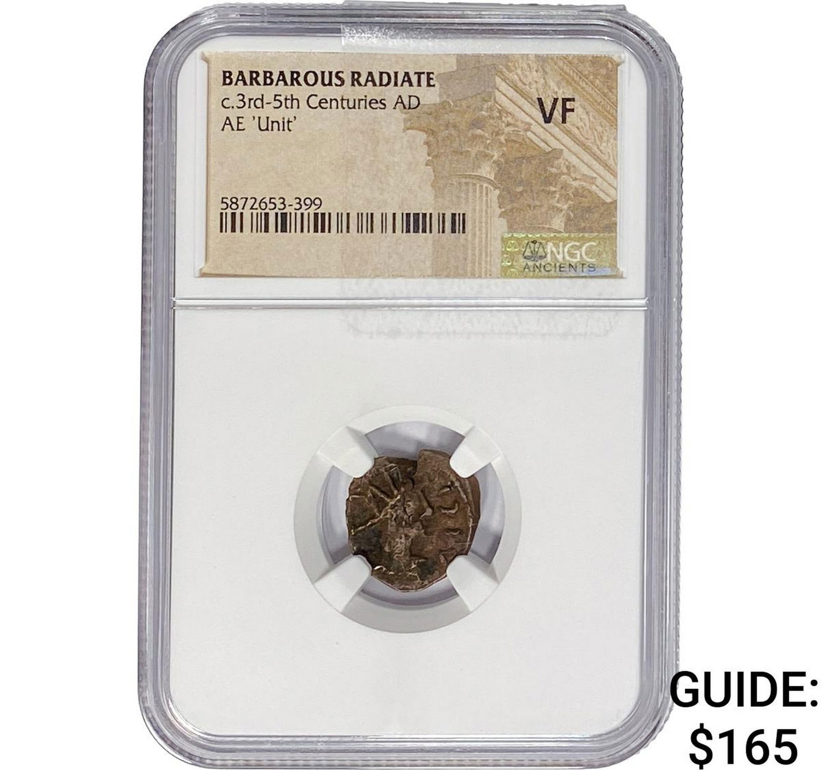 Barbarous Radiate c.3rd-5th Centuries AD AE 'Unit' NGC VF: Barbarous Radiate c.3rd-5th Centuries AD AE 'Unit' NGC VF