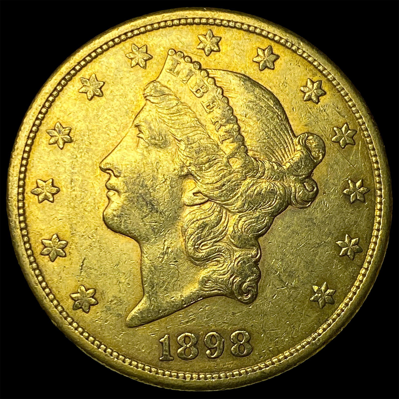 1898-S Gold $20 Liberty Head Double Eagle CLOSELY UNCIRCULATED (1 of 2)