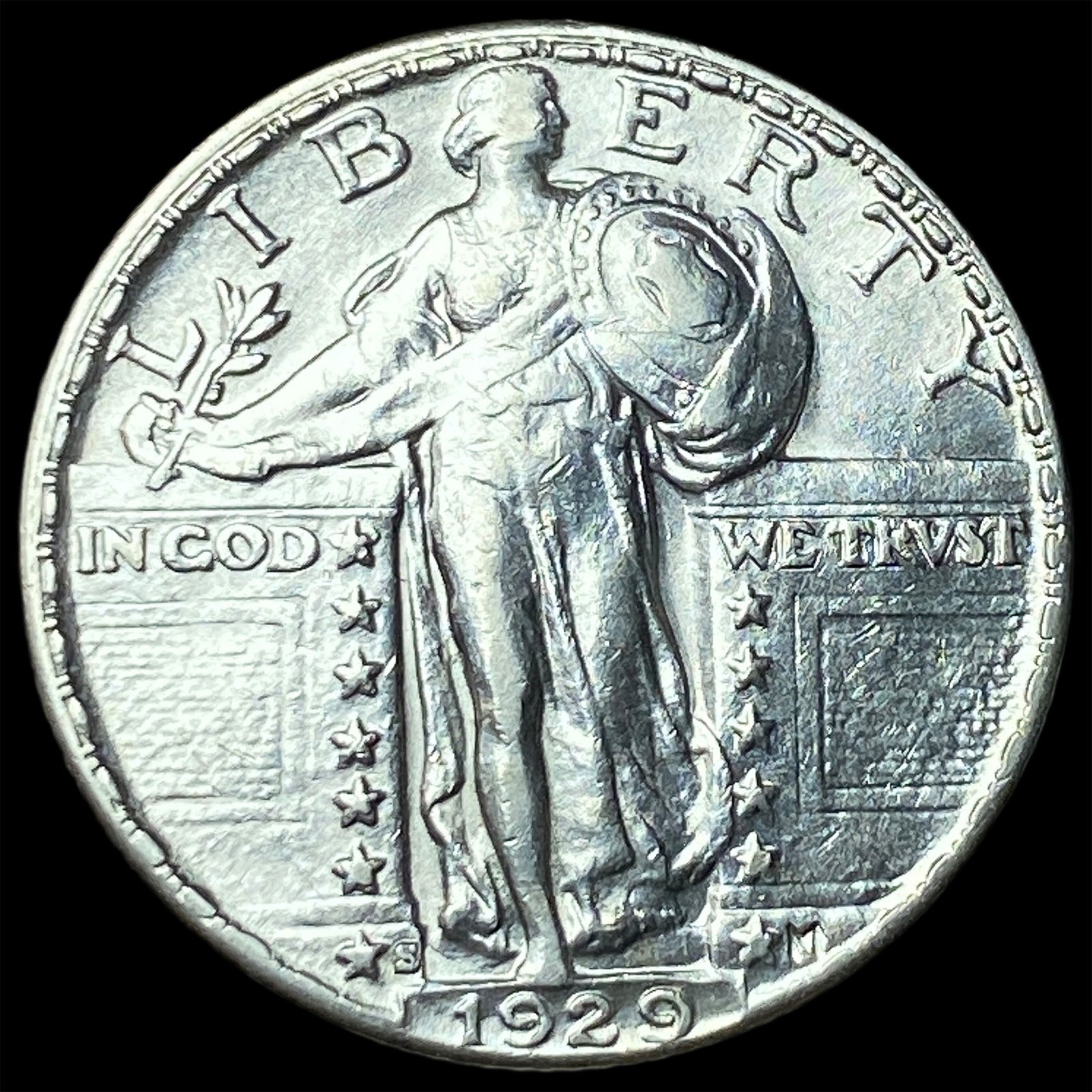 1929 Standing Liberty Quarter CHOICE AU (1 of 2)