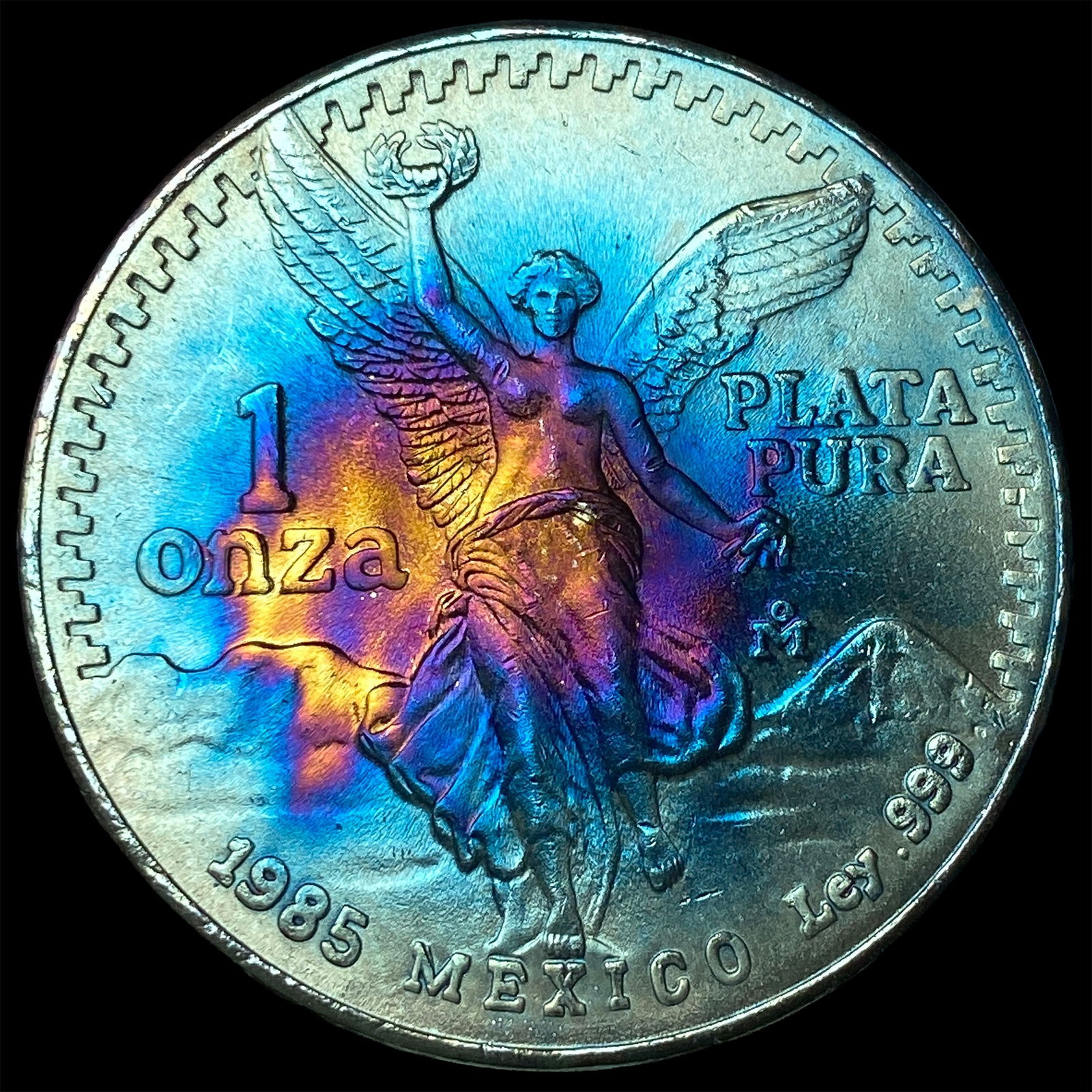 1985 Mexico 1 Onza Silver Libertad SUPERB GEM BU: 1985 Mexico 1 Onza Silver Libertad SUPERB GEM BU