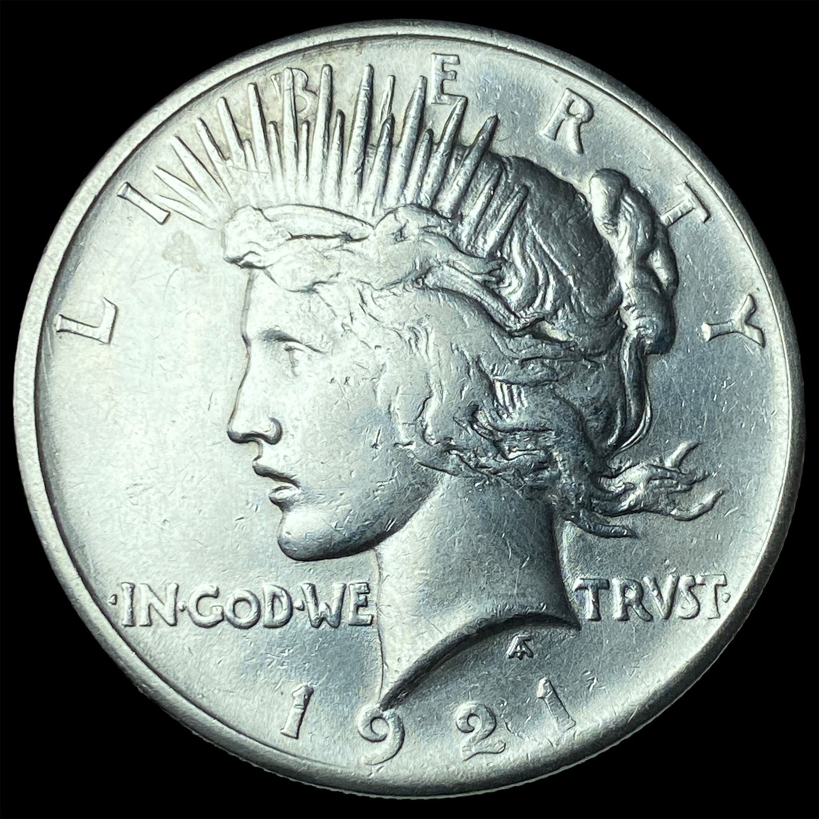 1921 Silver Peace Dollar CLOSELY UNCIRCULATED (1 of 2)