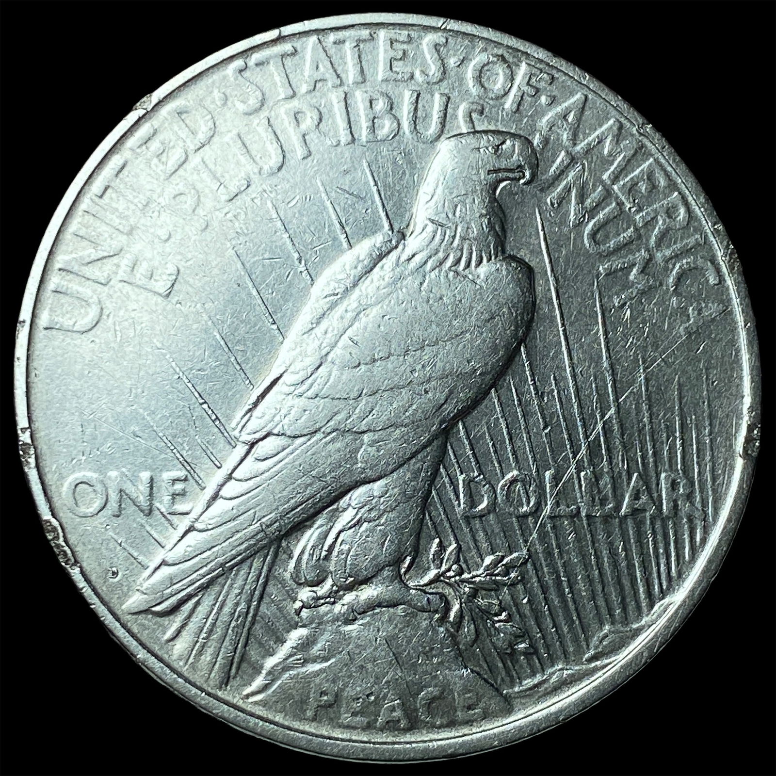 1927-D Peace Silver Dollar NEARLY UNCIRCULATED - 2