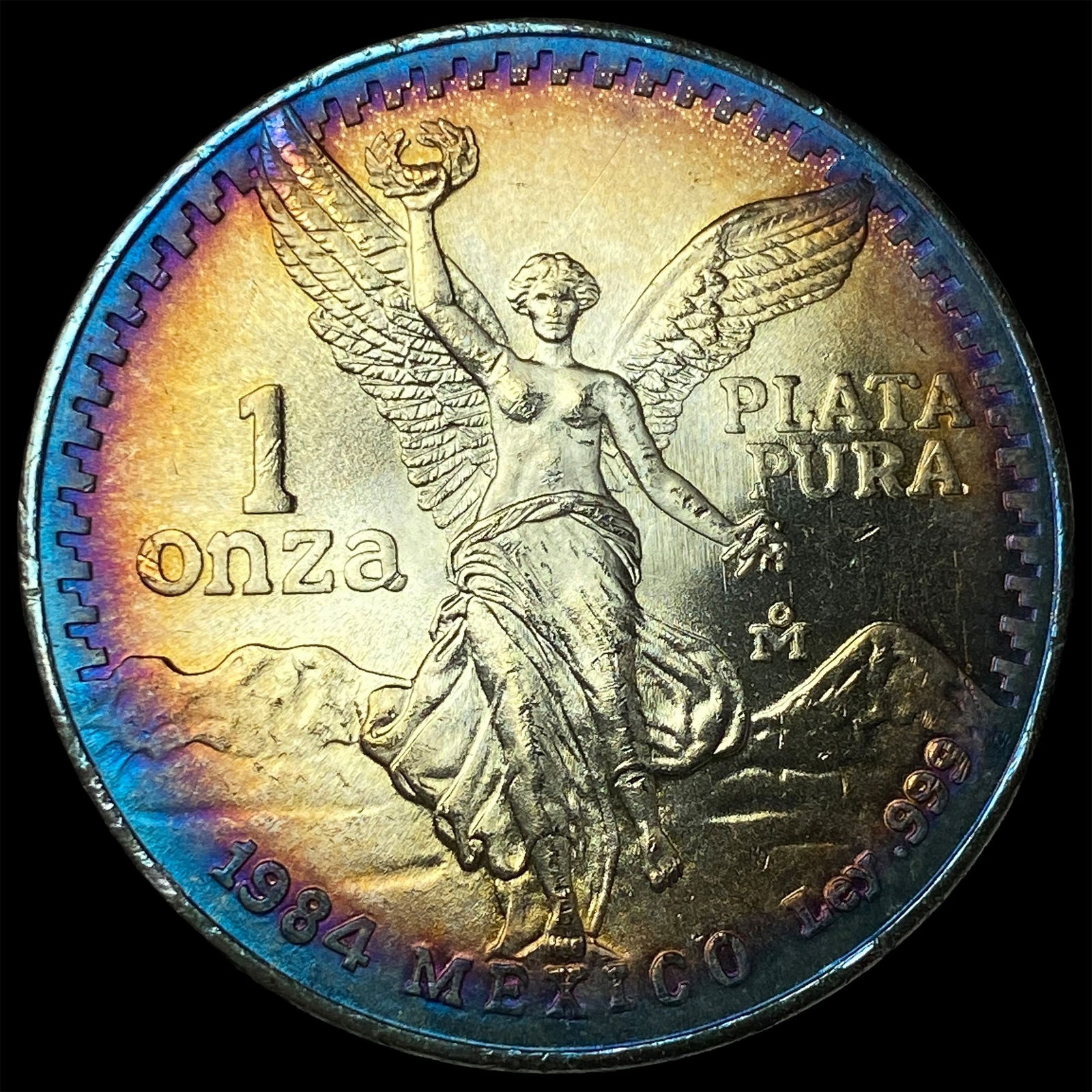 1984 Mexico 1 Onza Silver Libertad SUPERB GEM BU: 1984 Mexico 1 Onza Silver Libertad SUPERB GEM BU