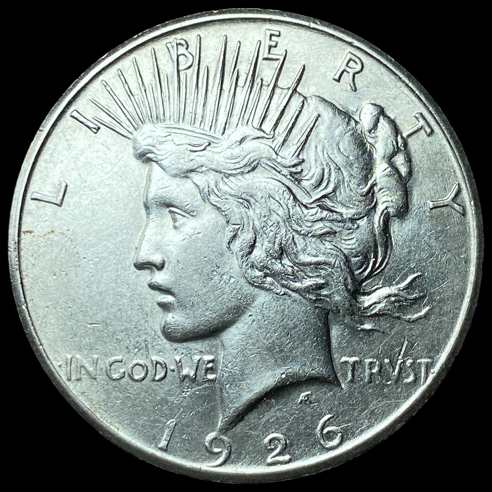 1926-S Silver Peace Dollar CLOSELY UNCIRCULATED: 1926-S Silver Peace Dollar CLOSELY UNCIRCULATED