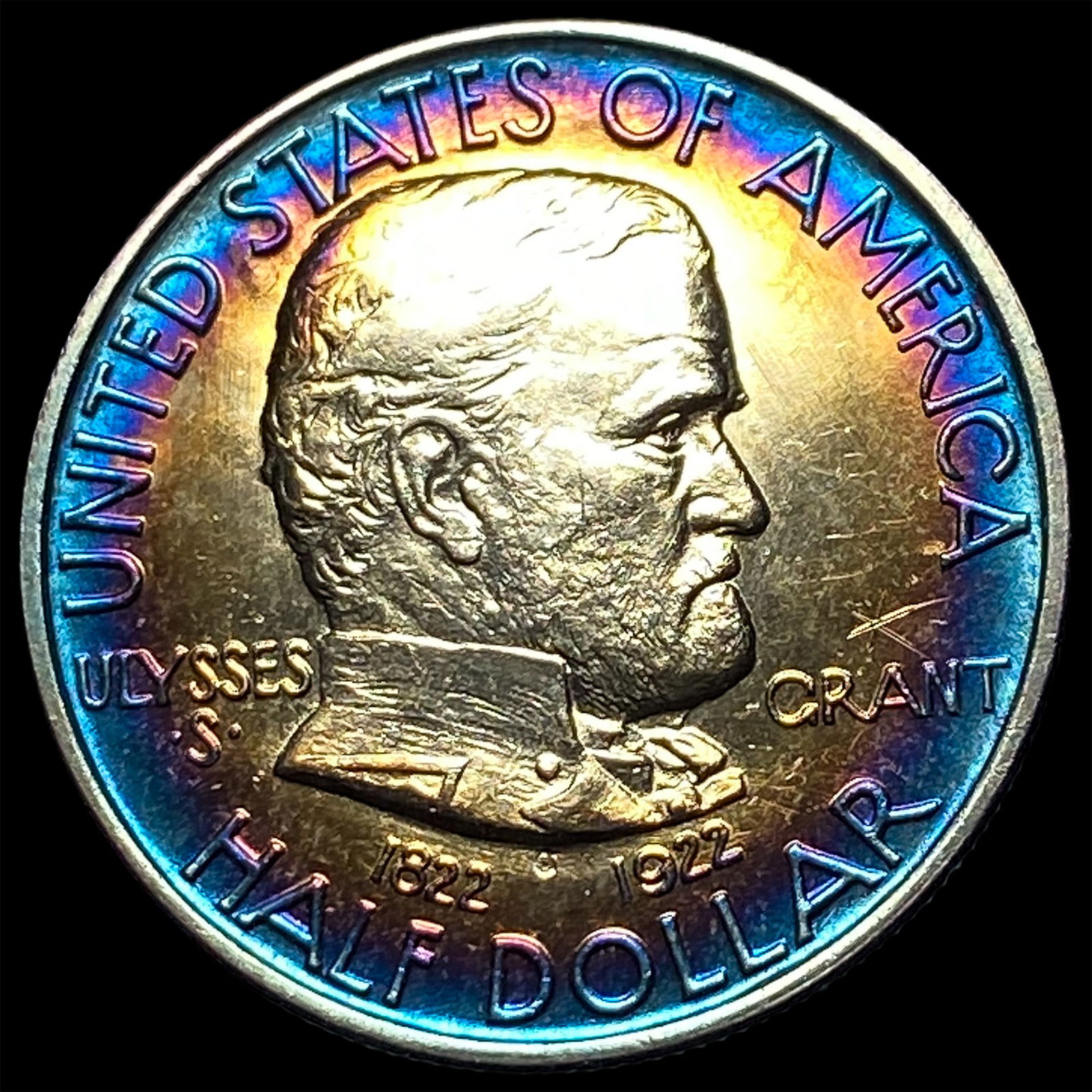 1922-S Silver Half Dollar Grant Commemorative UNCIRCULATED: 1922-S Silver Half Dollar Grant Commemorative UNCIRCULATED