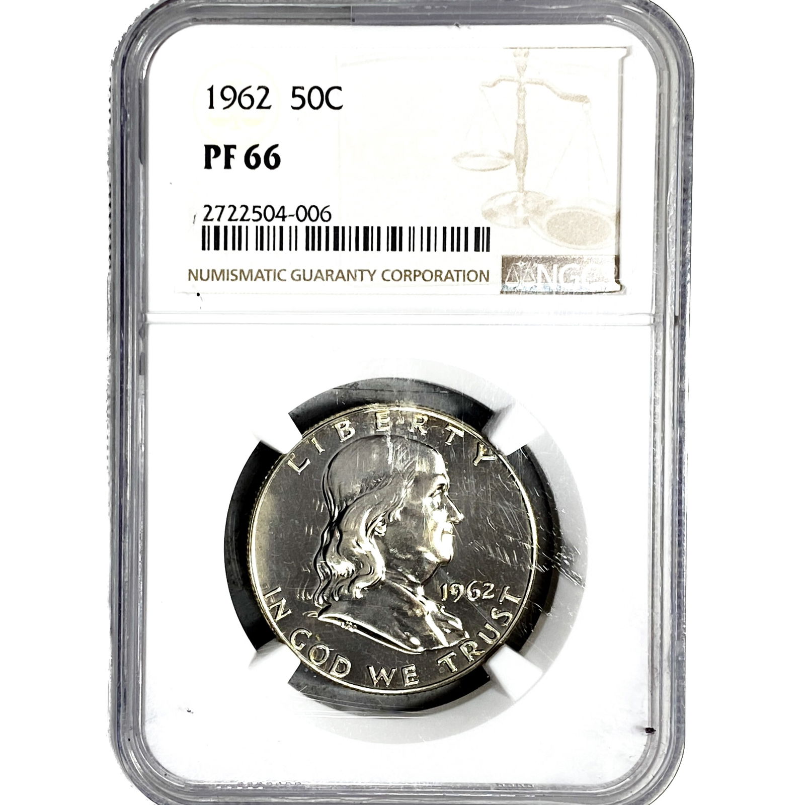 1962 Franklin Half Dollar NGC PF66 (1 of 2)