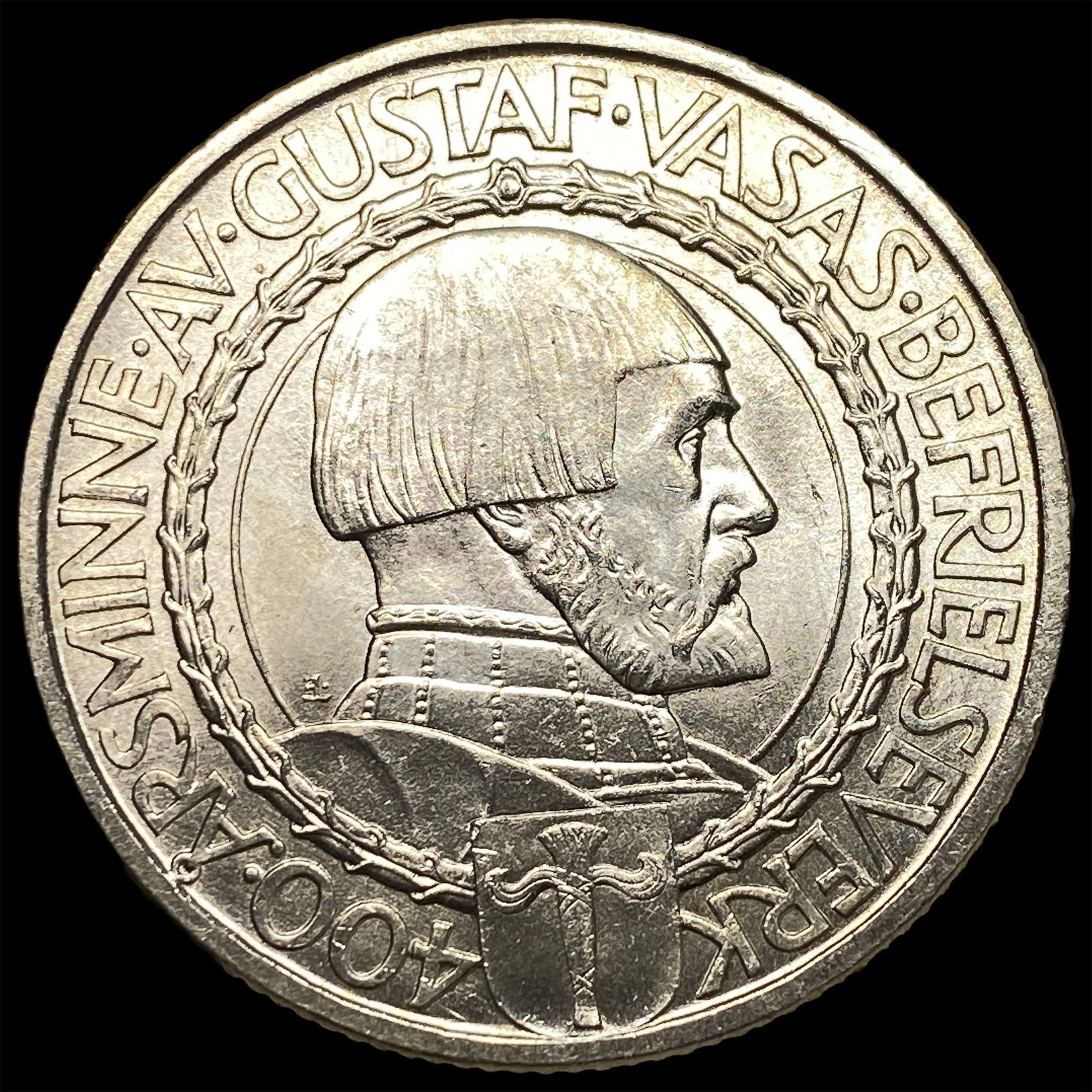 1921 Sweden Silver 2 Kroner UNCIRCULATED: 1921 Sweden Silver 2 Kroner UNCIRCULATED