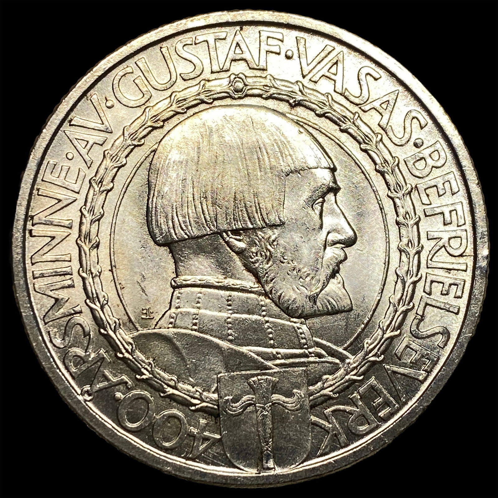 1921 Sweden Silver 2 Kroner UNCIRCULATED: 1921 Sweden Silver 2 Kroner UNCIRCULATED