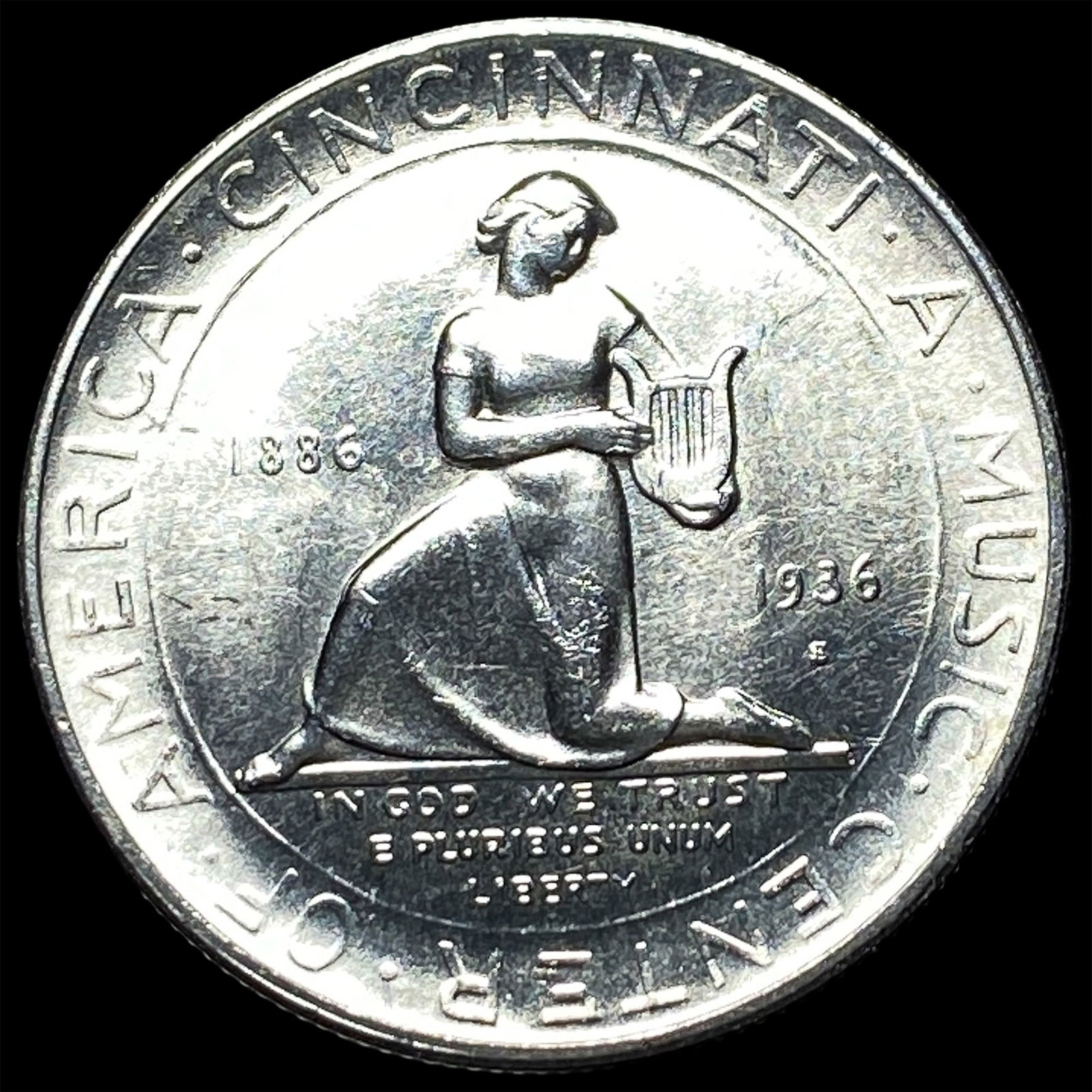 1936-S Silver Cincinnati Half Dollar CHOICE BU - 2