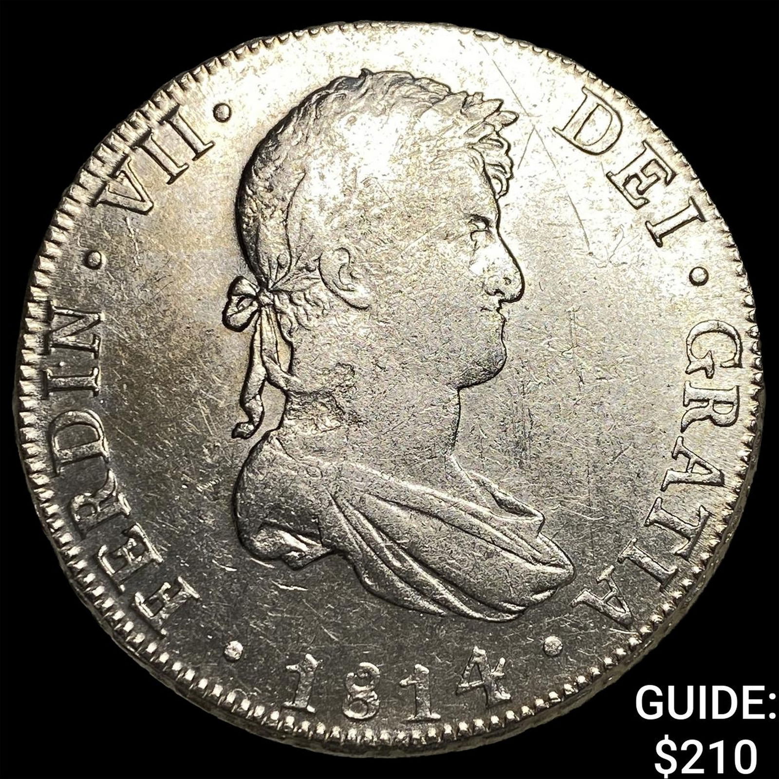 1814 Colonial Spain Silver 8 Reales CLOSELY UNCIRCULATED (1 of 2)