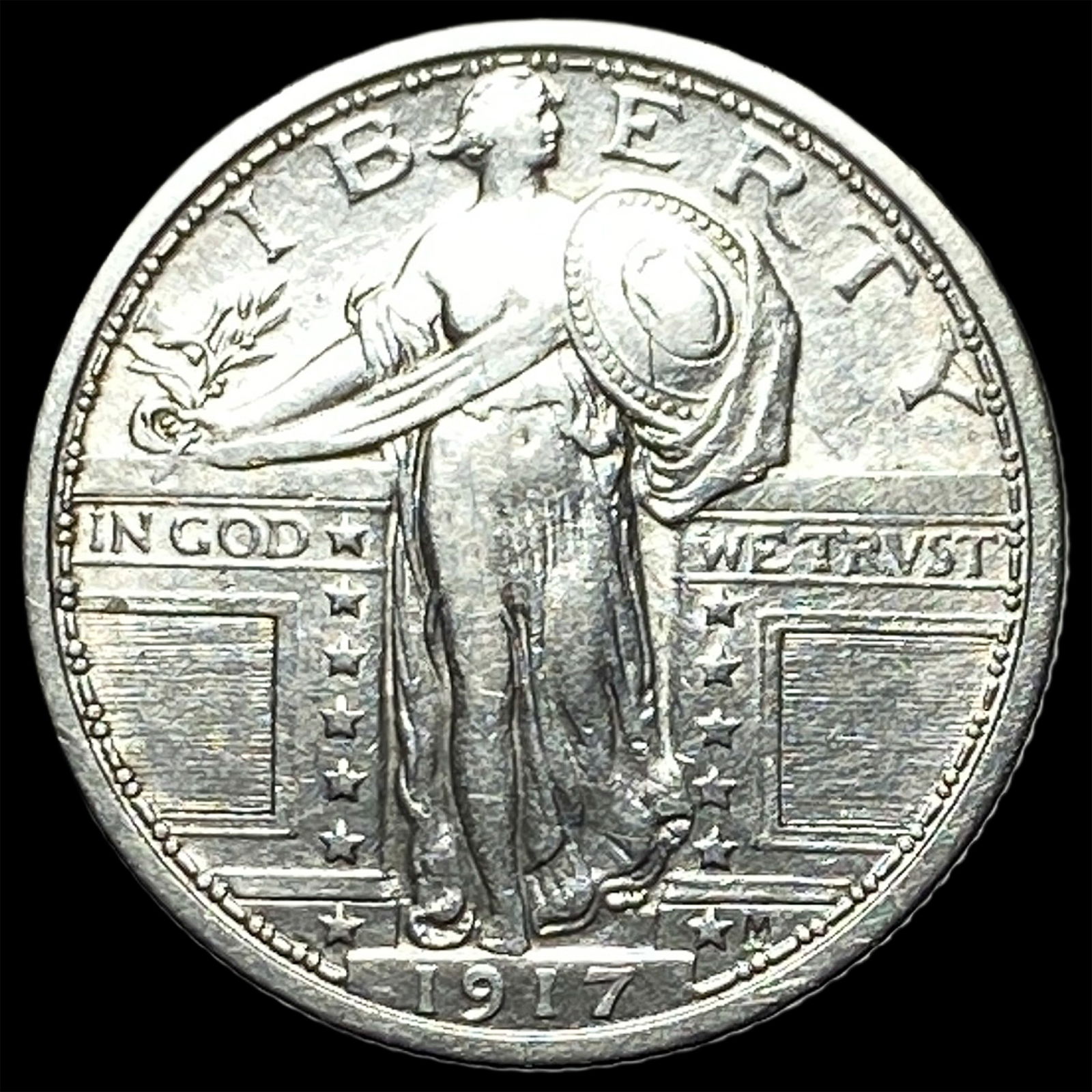 1917 Standing Liberty Quarter NEARLY UNCIRCULATED: 1917 Standing Liberty Quarter NEARLY UNCIRCULATED