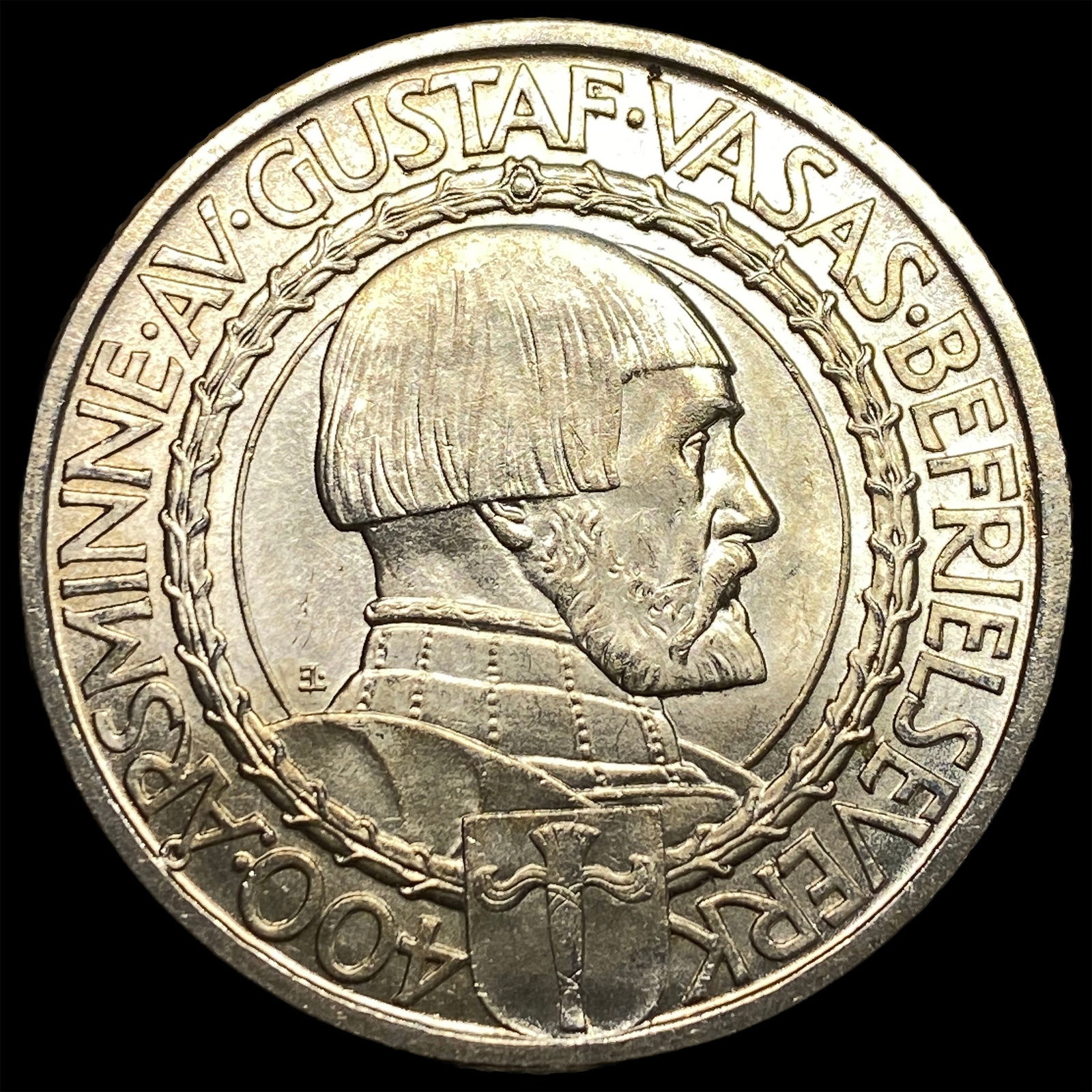 1921 Sweden Silver 2 Kroner UNCIRCULATED: 1921 Sweden Silver 2 Kroner UNCIRCULATED