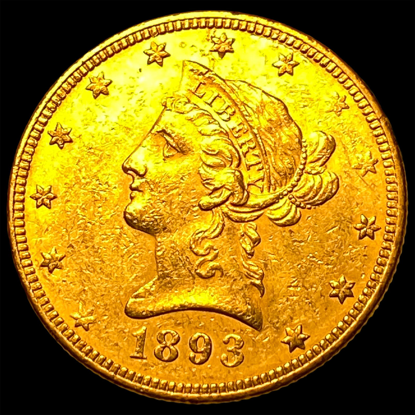 1893 Liberty Head Eagle $10 Gold Coin UNCIRCULATED (1 of 2)