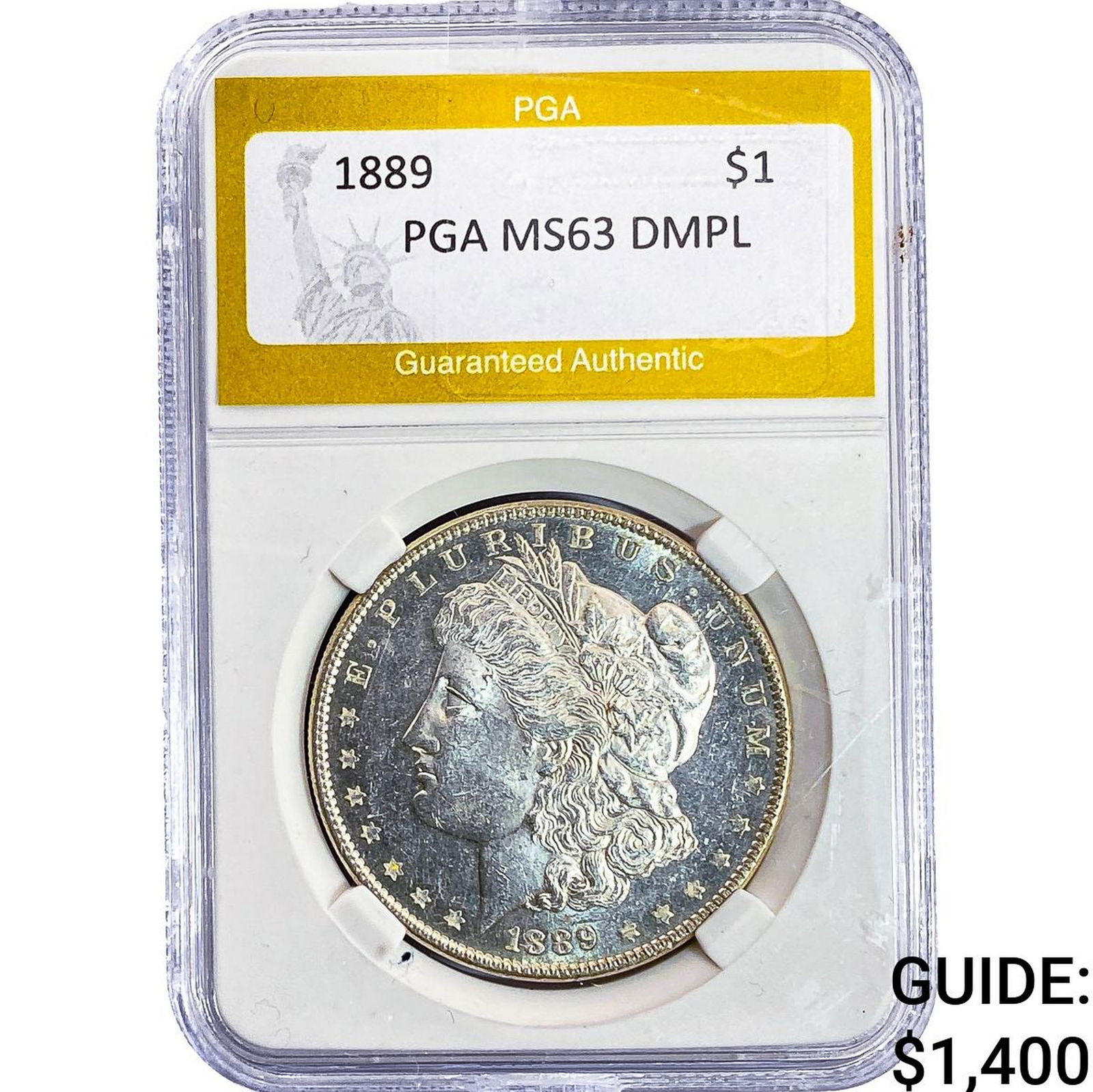 1889 Morgan Silver Dollar PGA MS63 DMPL (1 of 2)