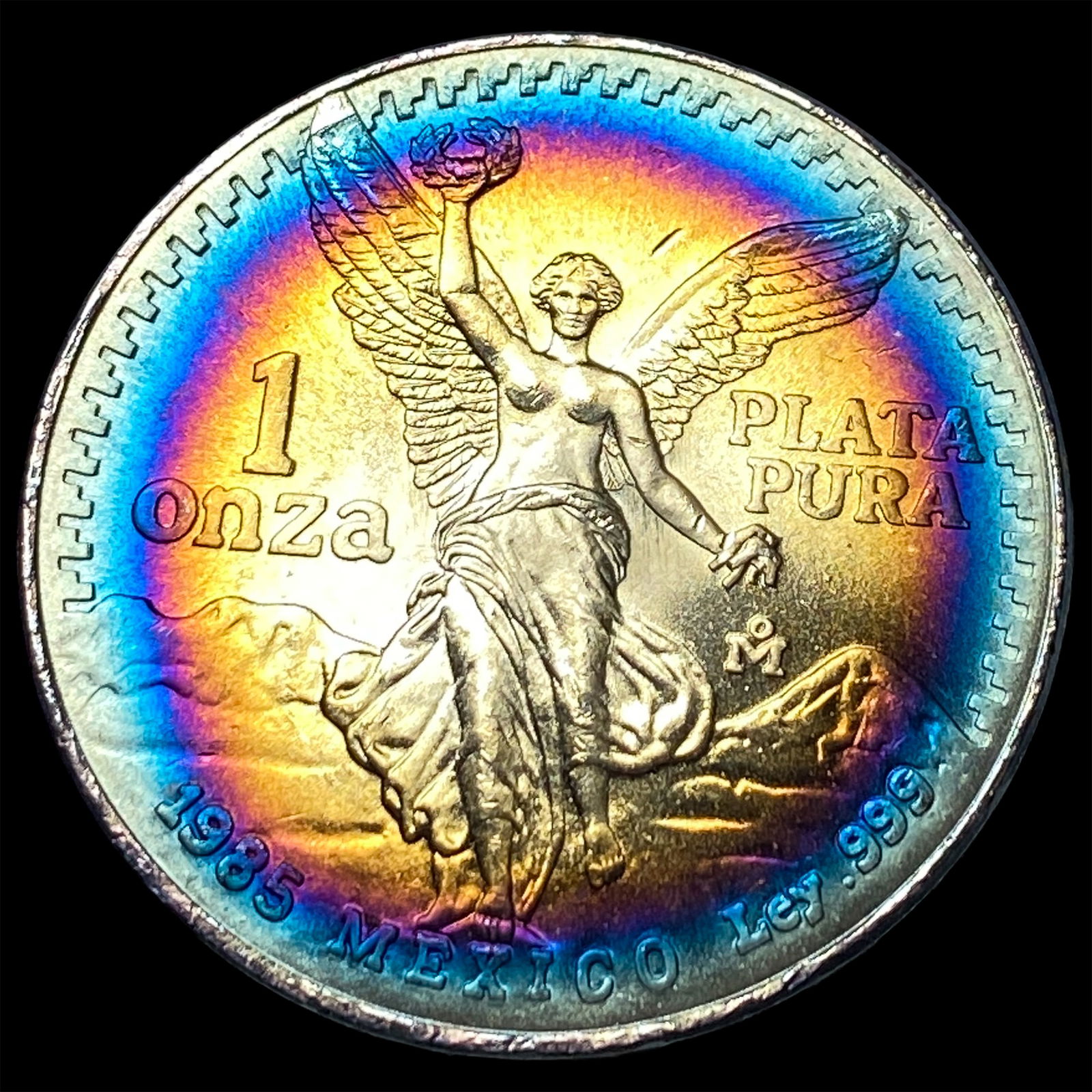 1985 Mexico Silver 1 Onza Libertad SUPERB GEM BU: 1985 Mexico Silver 1 Onza Libertad SUPERB GEM BU