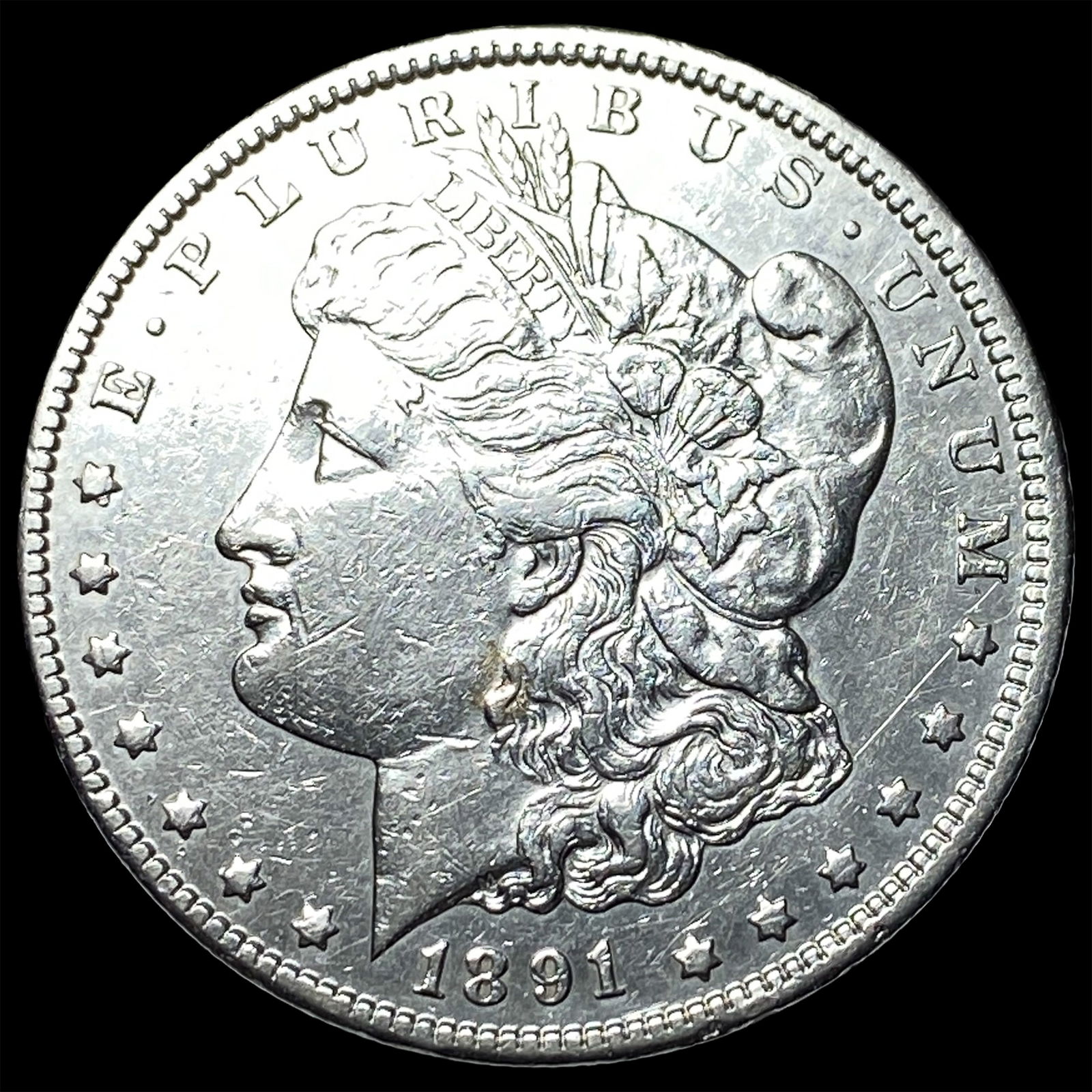1891-CC Silver Morgan Dollar CLOSELY UNCIRCULATED (1 of 2)