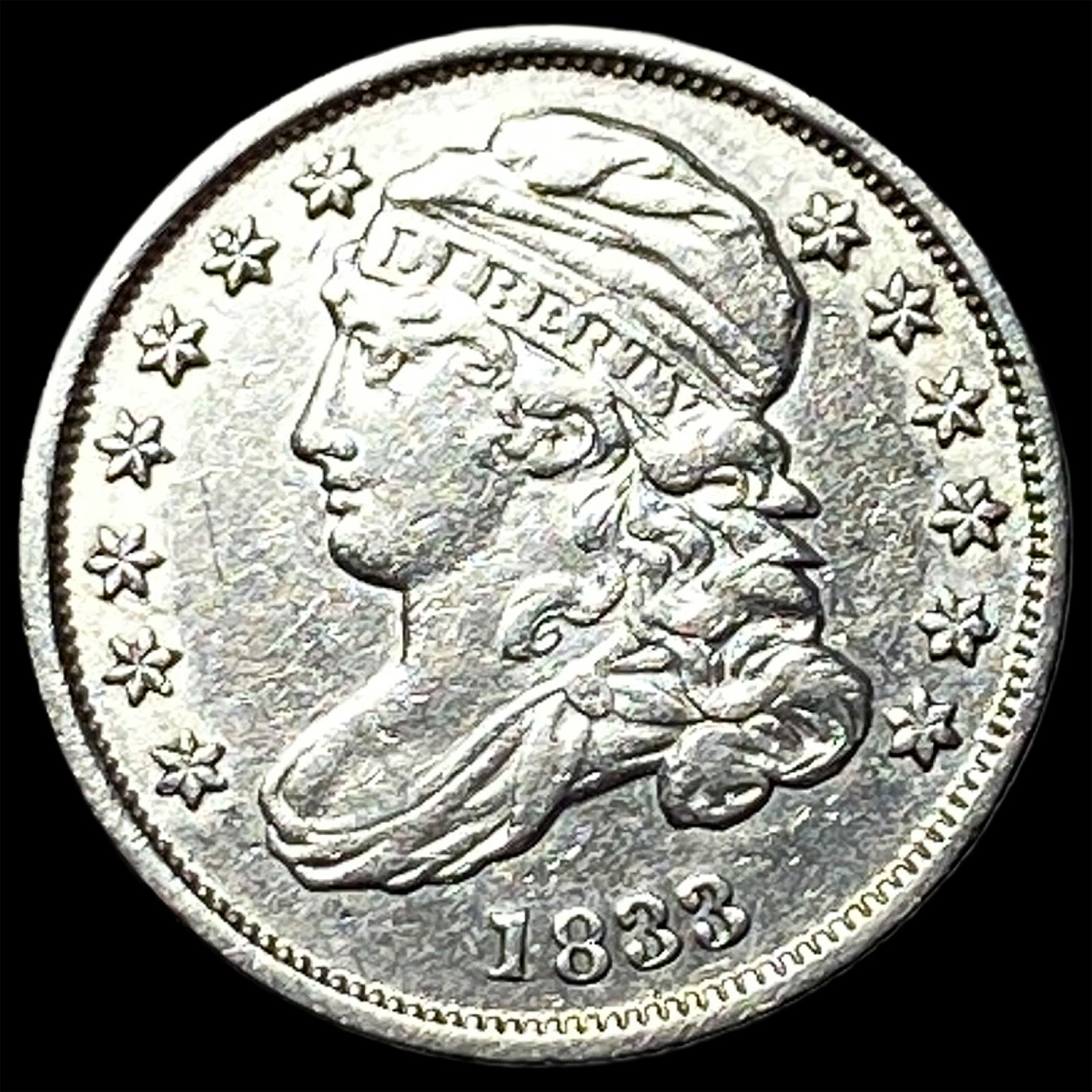 1833 Capped Bust Dime CLOSELY UNCIRCULATED (1 of 2)