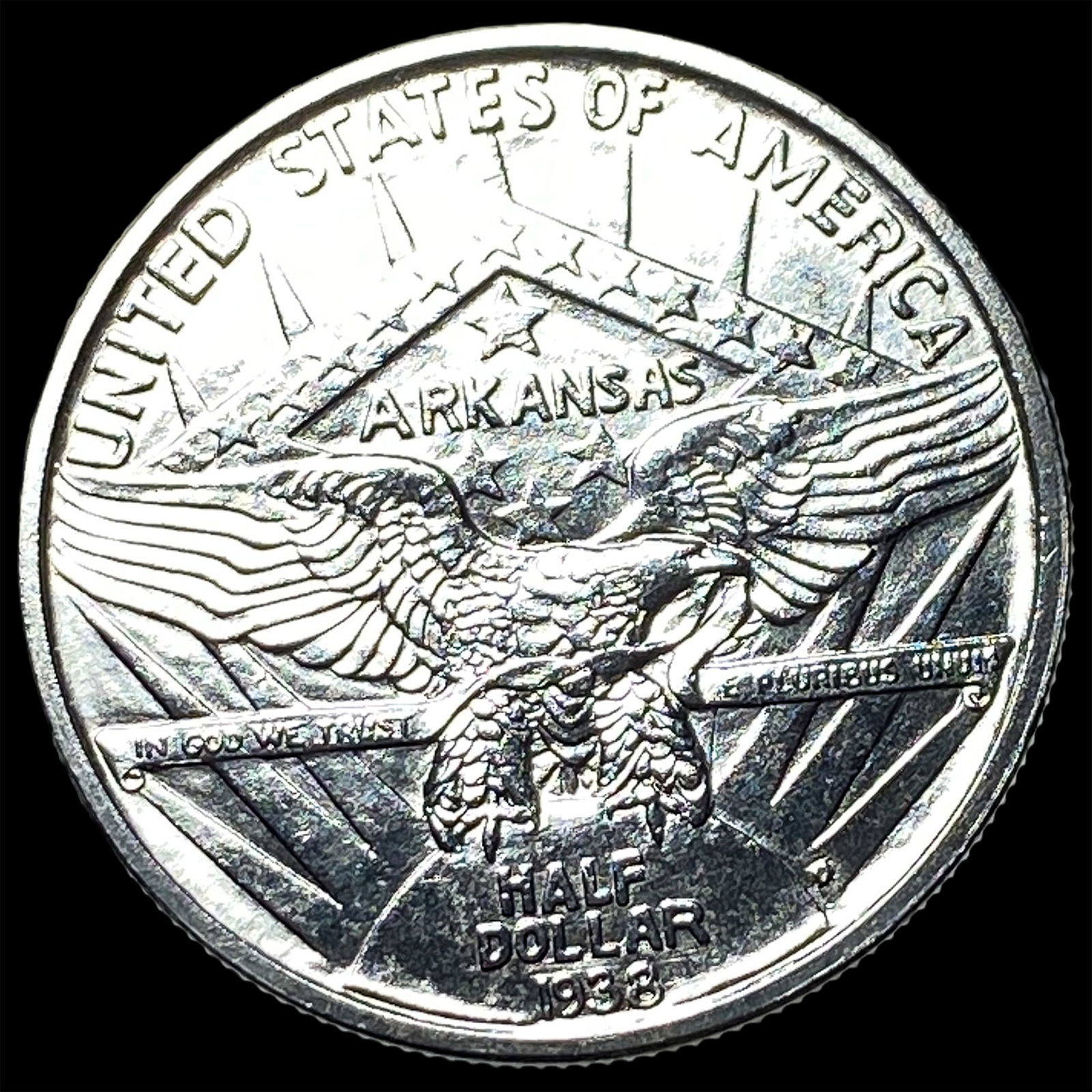 1936 Arkansas Centennial Silver Half Dollar UNCIRCULATED - 2