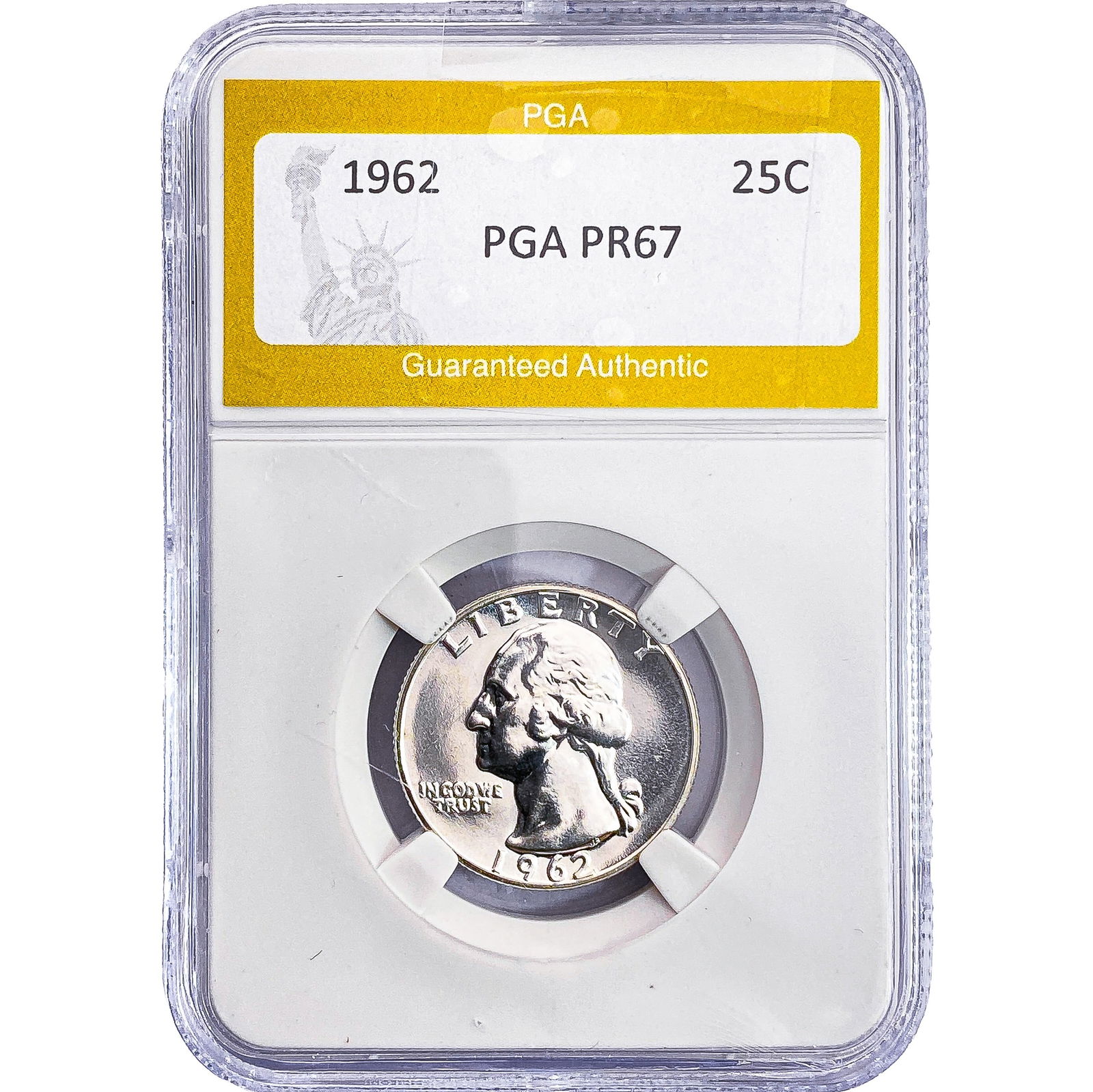 1962 Washington Silver Quarter PGA PR67: 1962 Washington Silver Quarter PGA PR67