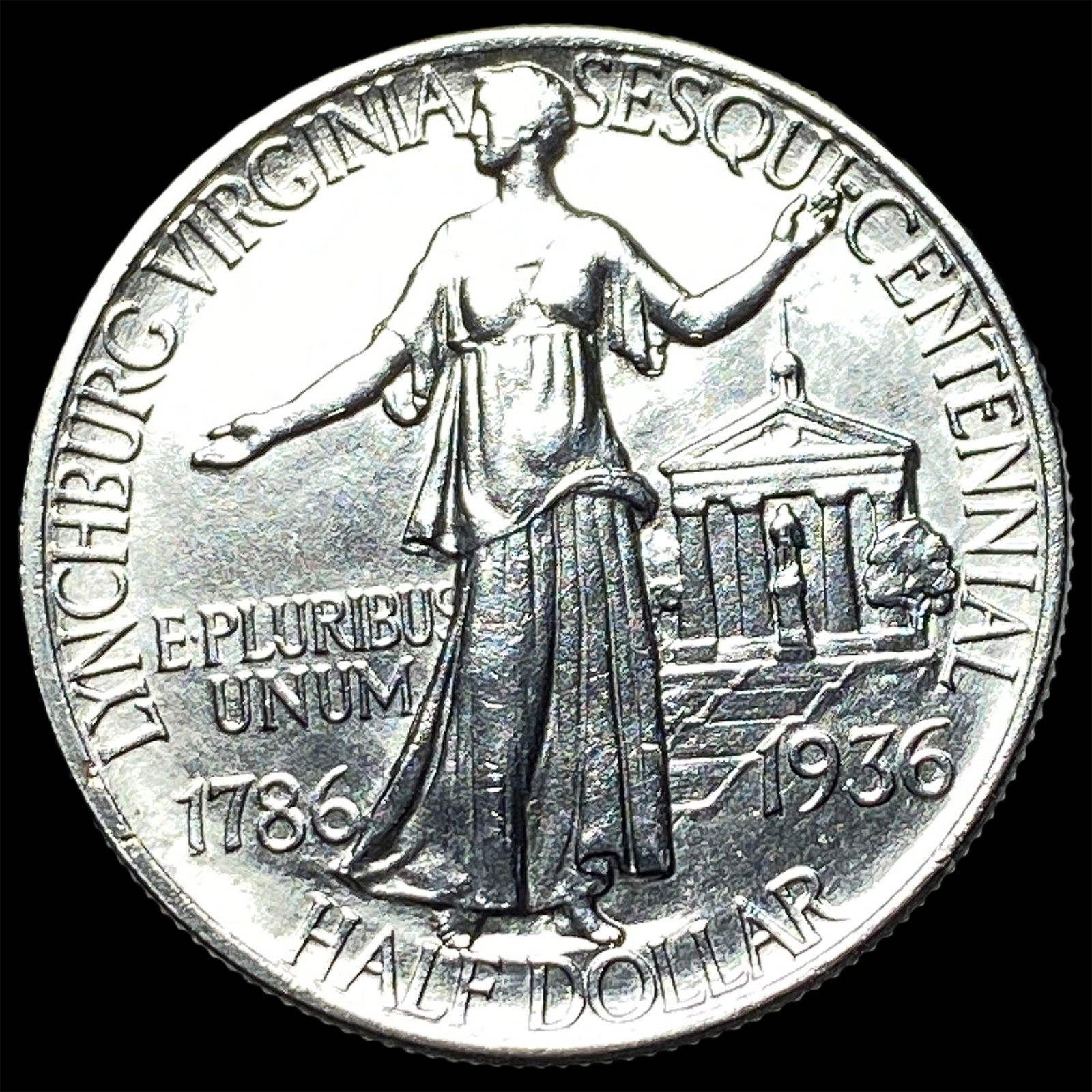 1936 Silver Lynchburg Half Dollar UNCIRCULATED - 2