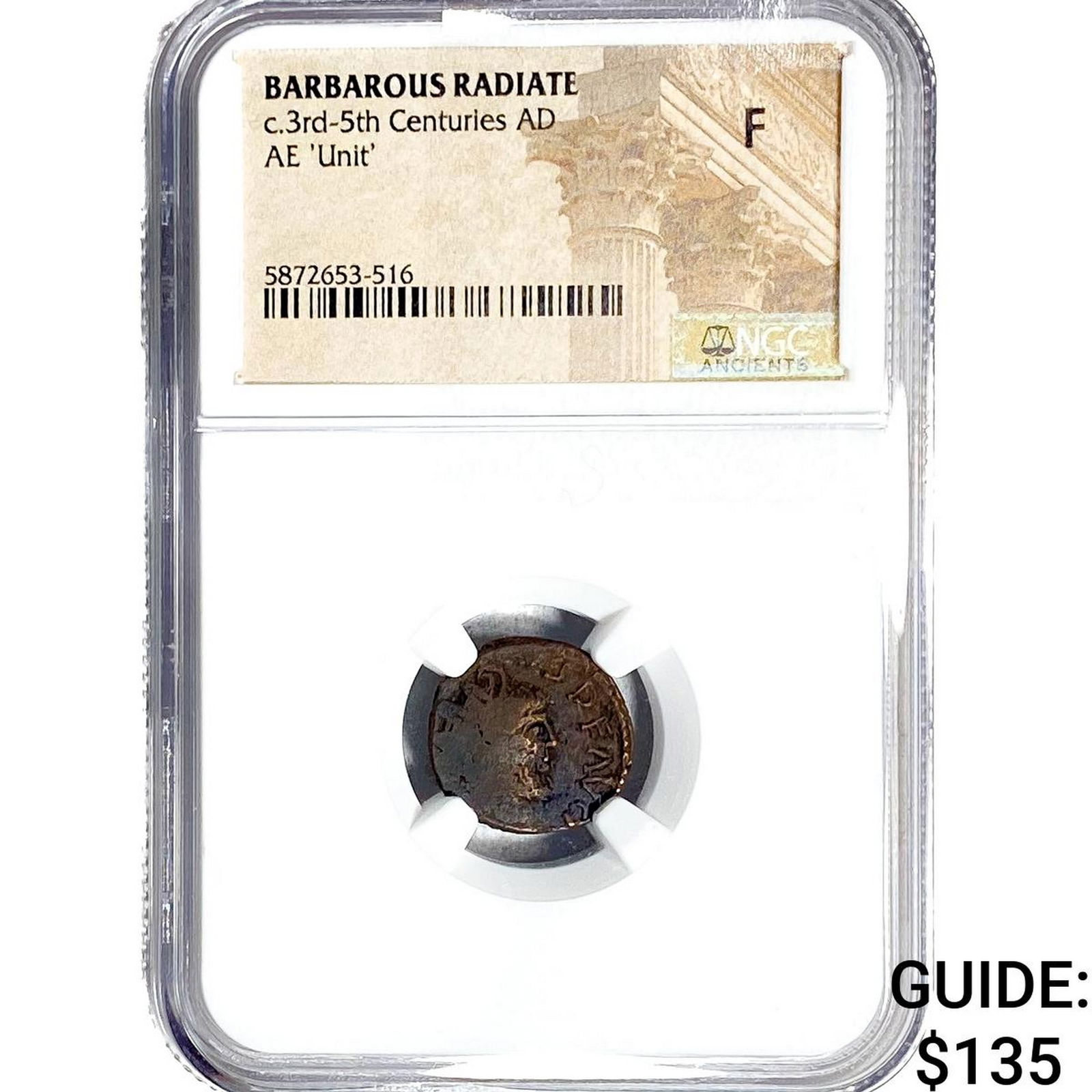 Barbarous Radiate c.3rd-5th Centuries AD AE'Unit' NGC F: Barbarous Radiate c.3rd-5th Centuries AD AE'Unit' NGC F
