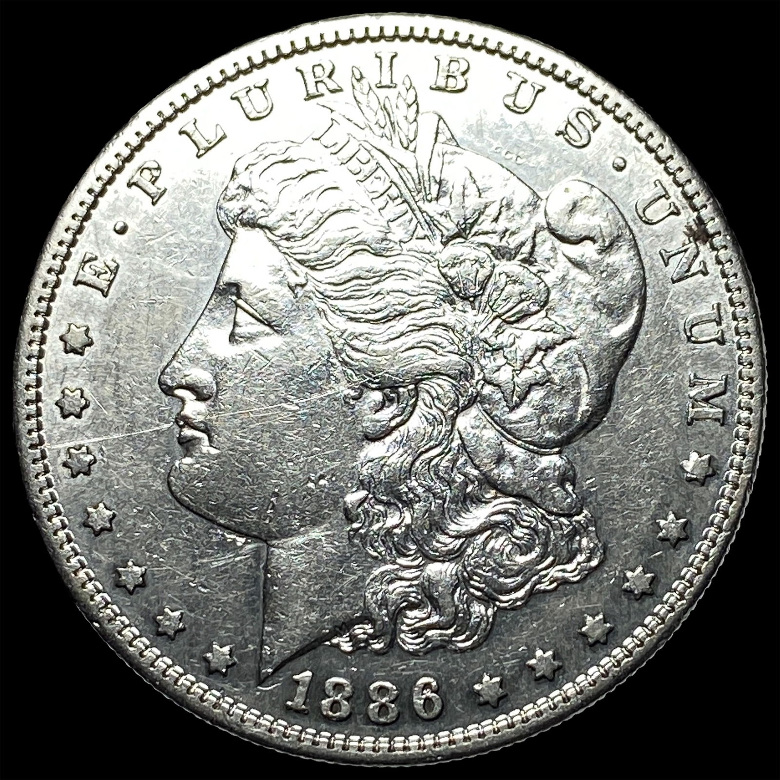 1886 Morgan Silver Dollar CLOSELY UNCIRCULATED: 1886 Morgan Silver Dollar CLOSELY UNCIRCULATED