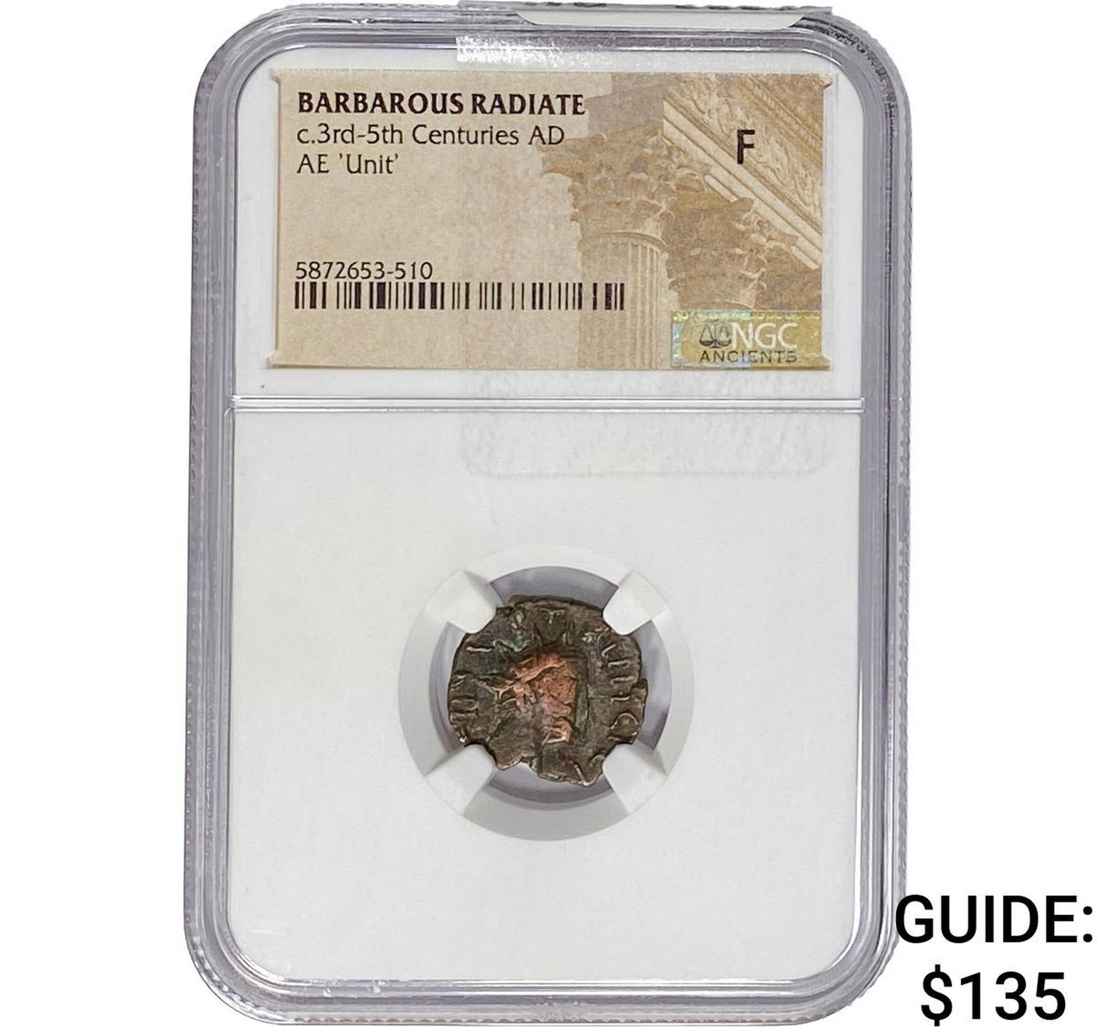 Barbarous Radiate c.3rd-5th Centuries AD AE 'Unit' NGC F: Barbarous Radiate c.3rd-5th Centuries AD AE 'Unit' NGC F
