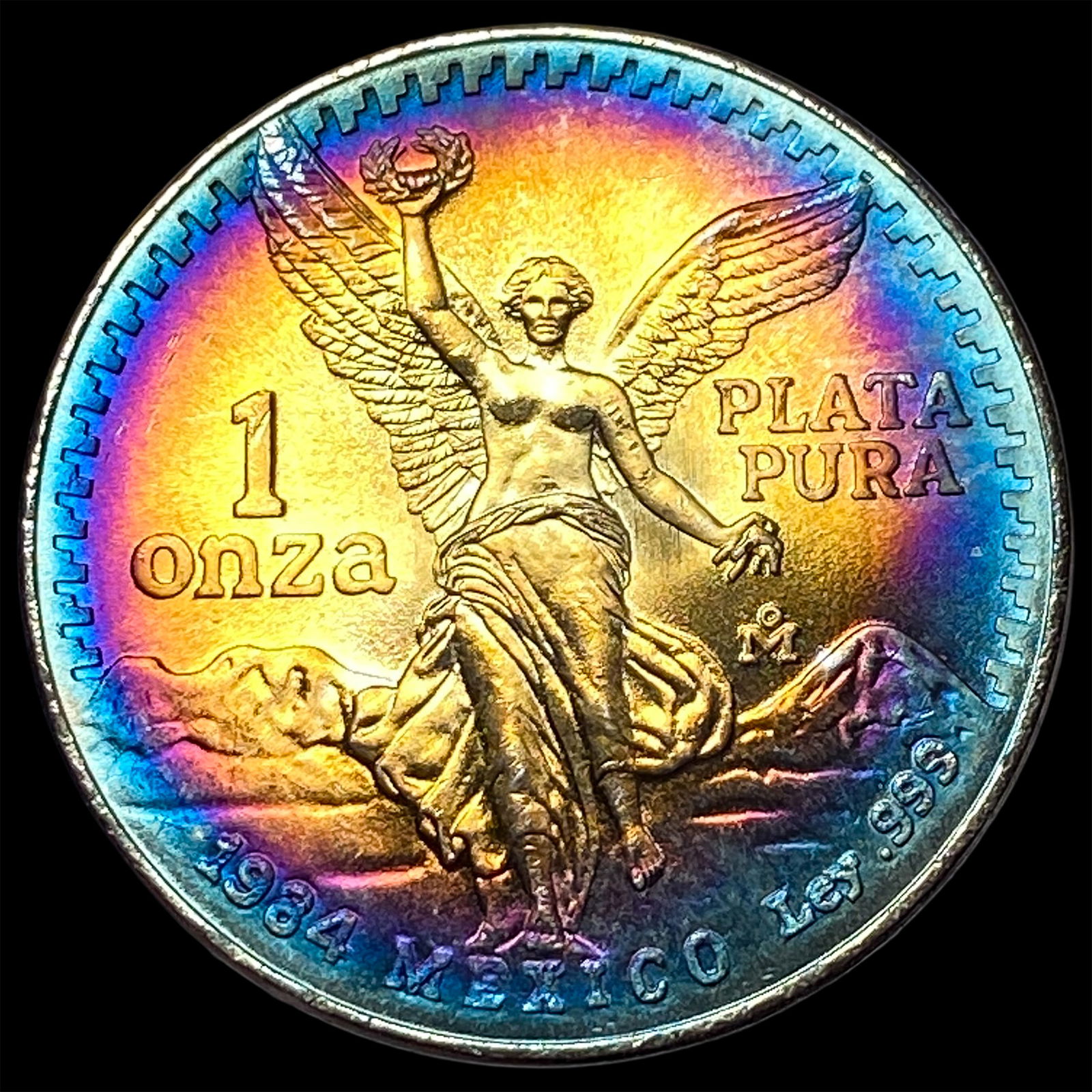 1984 Mexico 1 Onza Silver Libertad SUPERB GEM BU: 1984 Mexico 1 Onza Silver Libertad SUPERB GEM BU