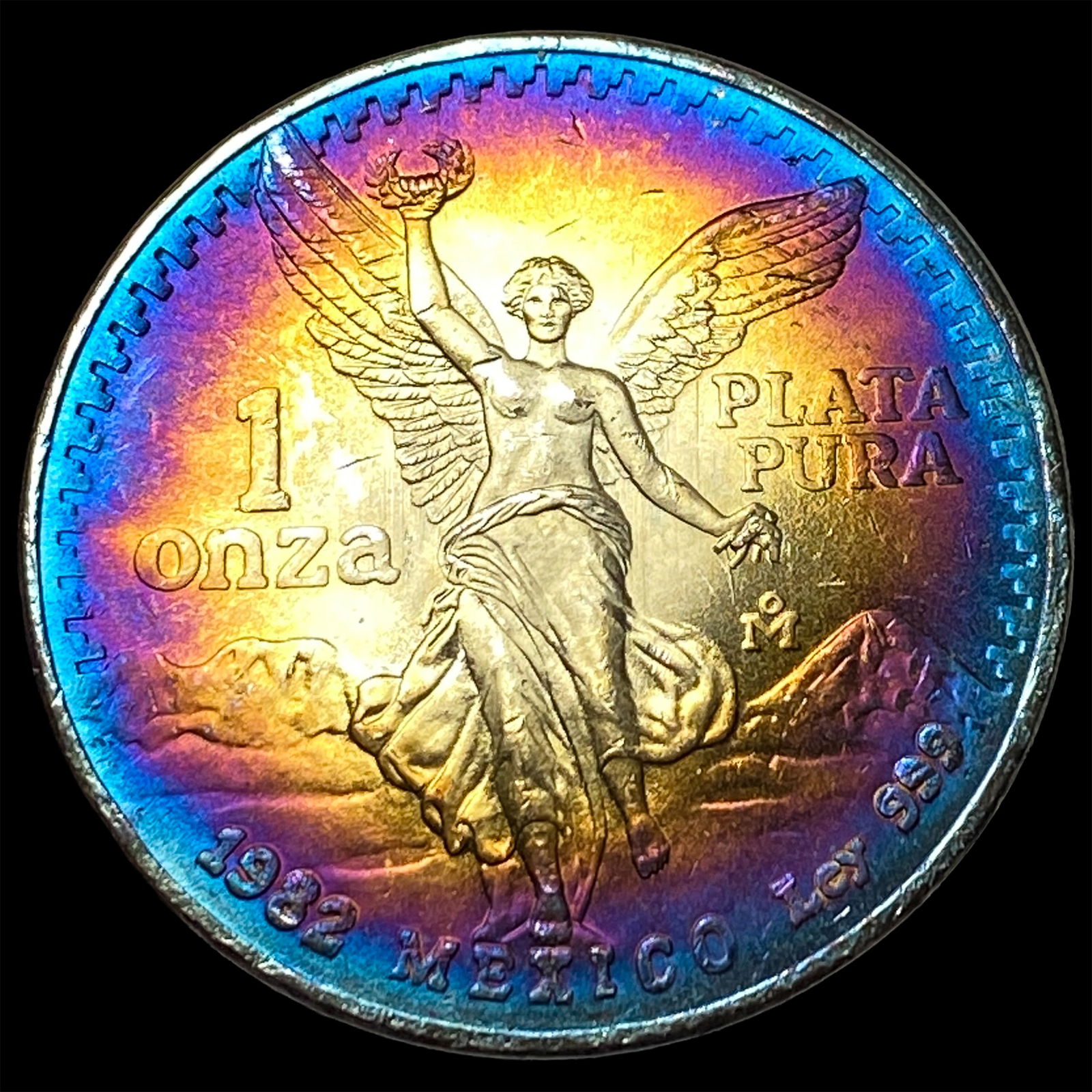 1982 Mexico Silver 1 Onza Libertad SUPERB GEM BU: 1982 Mexico Silver 1 Onza Libertad SUPERB GEM BU