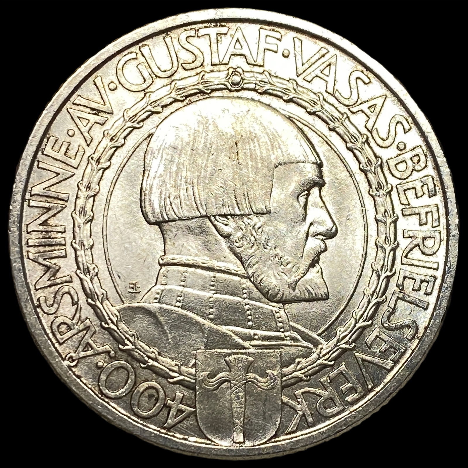 1921 Sweden Silver 2 Kroner UNCIRCULATED: 1921 Sweden Silver 2 Kroner UNCIRCULATED