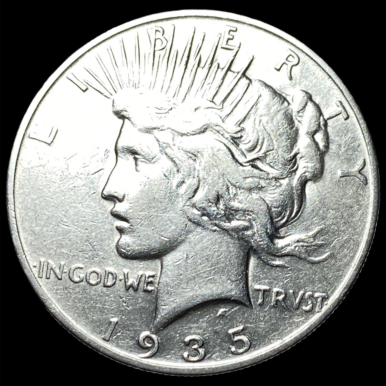 1935 Silver Peace Dollar NEARLY UNCIRCULATED: 1935 Silver Peace Dollar NEARLY UNCIRCULATED