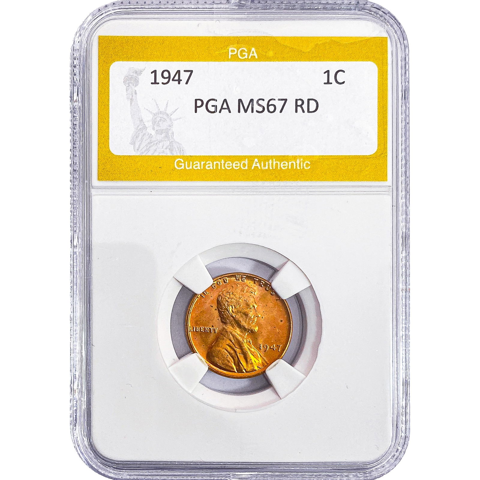 1947 Wheat Cent PGA MS67 RD: 1947 Wheat Cent PGA MS67 RD