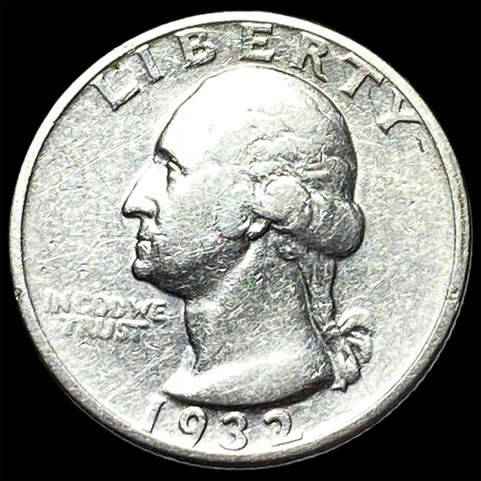 1932-D Silver Washington Quarter NEARLY UNCIRCULATED (1 of 2)