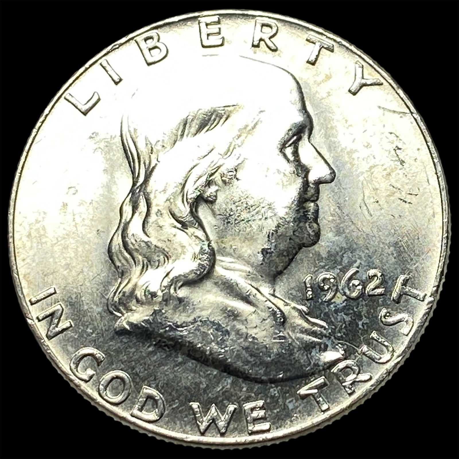 1962-D Silver Half Dollar Franklin CHOICE BU: 1962-D Silver Half Dollar Franklin CHOICE BU