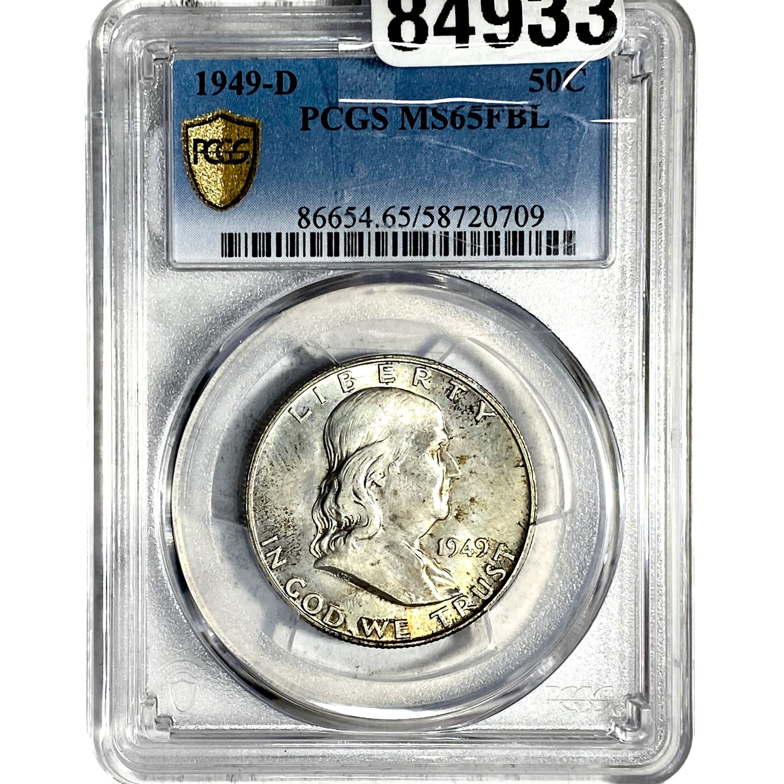 1949-D Franklin Half Dollar PCGS MS65 FBL (1 of 2)