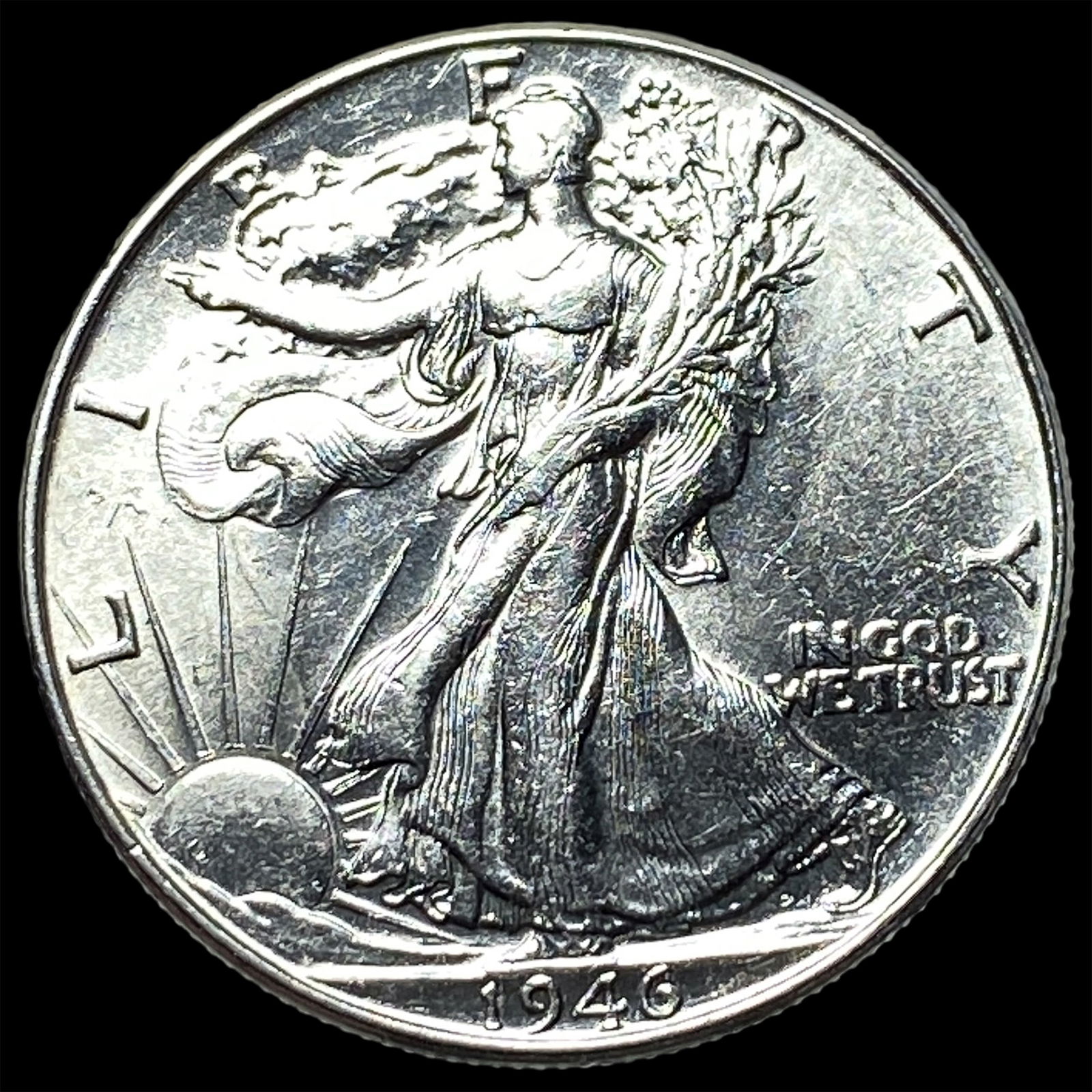 1946 Silver Half Dollar Walking Liberty CHOICE BU: 1946 Silver Half Dollar Walking Liberty CHOICE BU