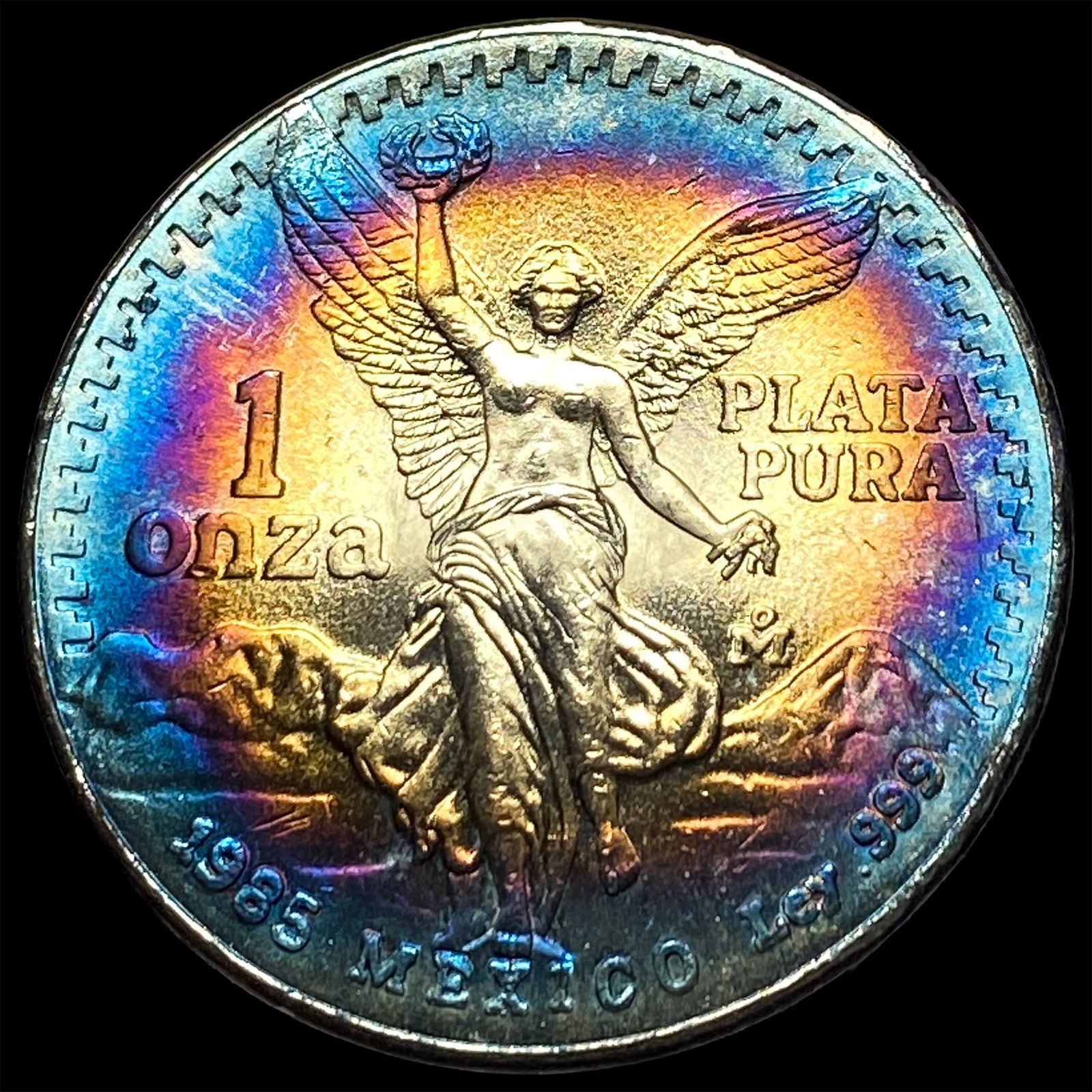 1985 Mexico Silver 1 Onza Libertad SUPERB GEM BU: 1985 Mexico Silver 1 Onza Libertad SUPERB GEM BU