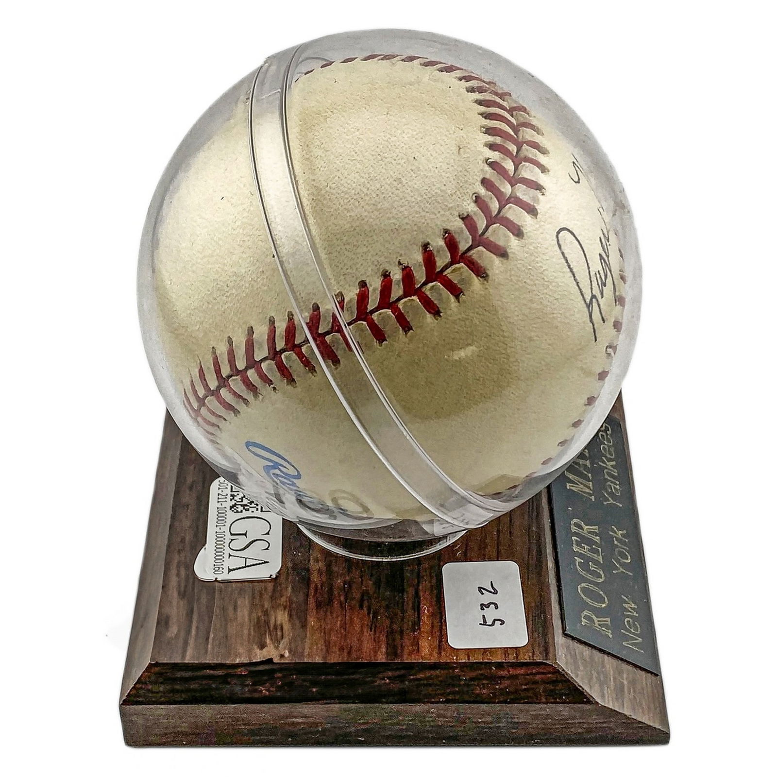 Roger Maris Signed Baseball w/ Certificate - 2