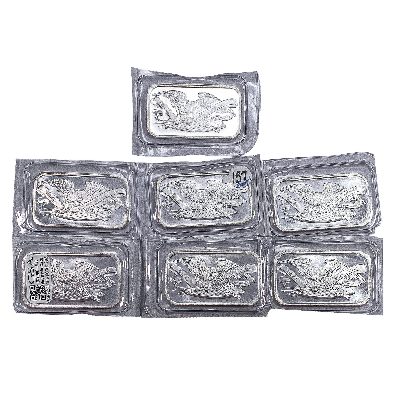 [7] 1oz Silver Bars Silvertowne - 2