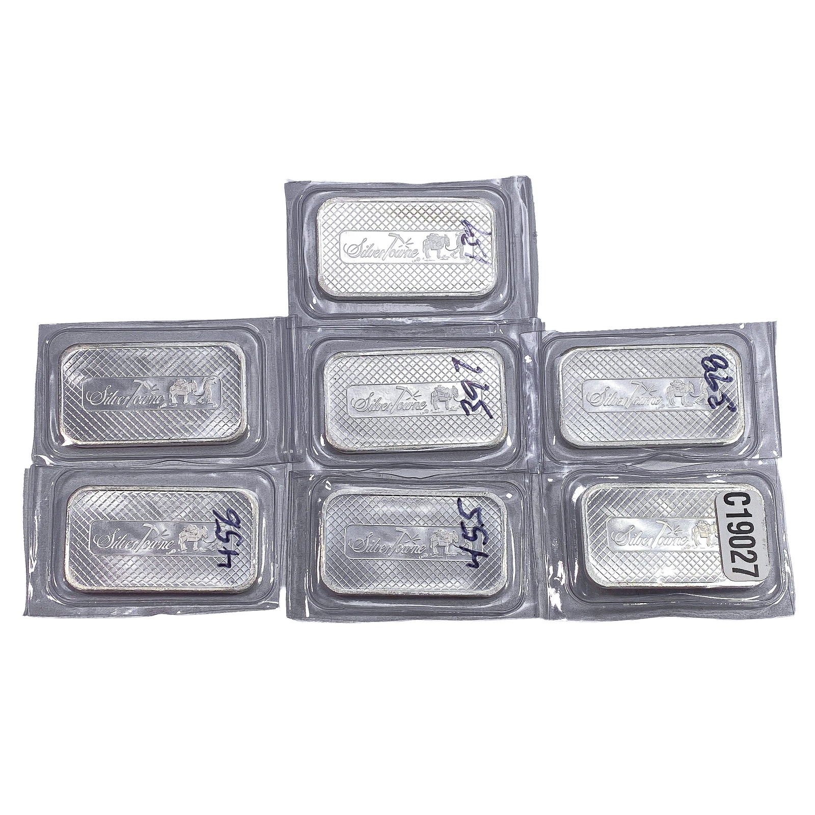 [7] 1oz Silver Bars Silvertowne: [7] 1oz Silver Bars Silvertowne