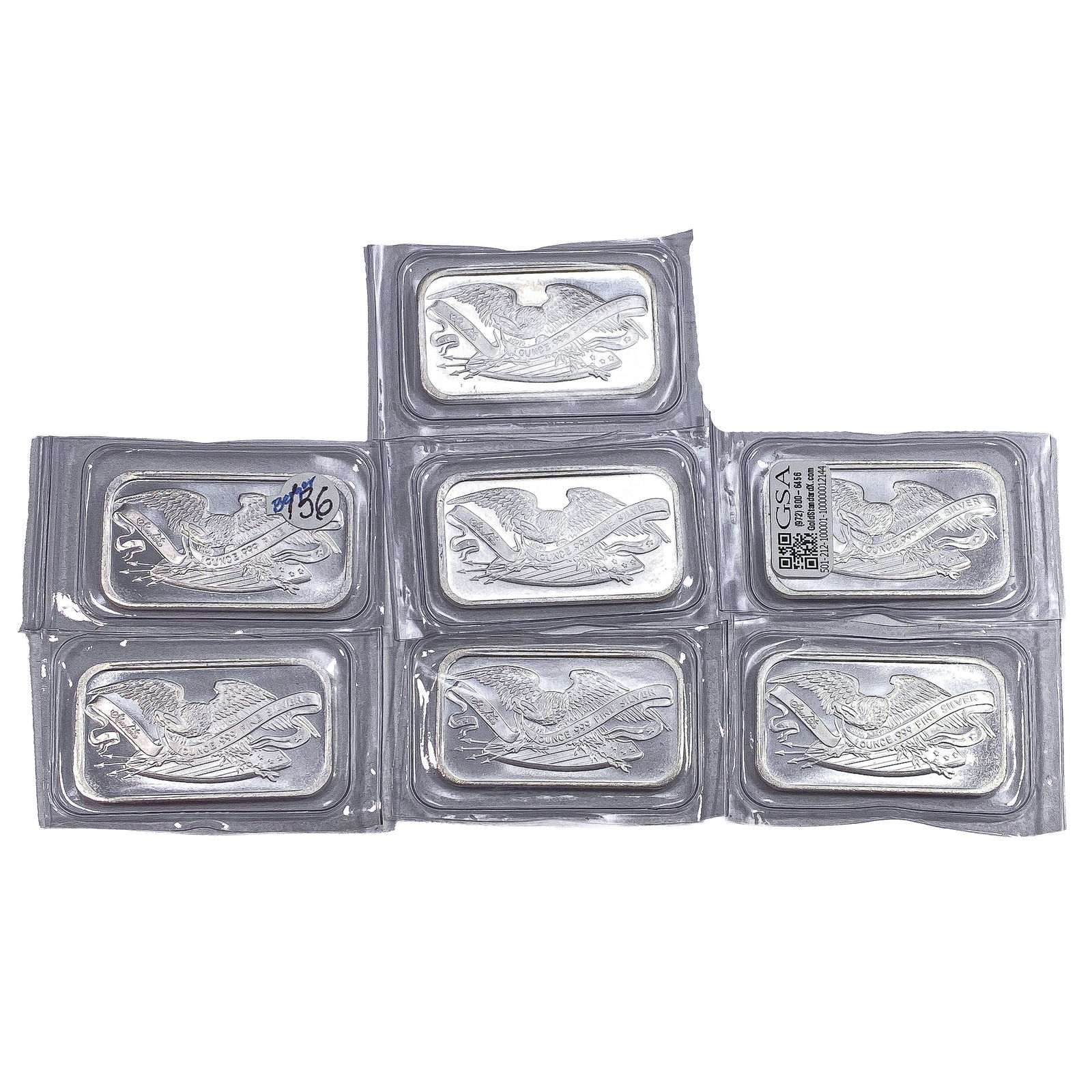 [7] 1oz Silver Bars Silvertowne - 2