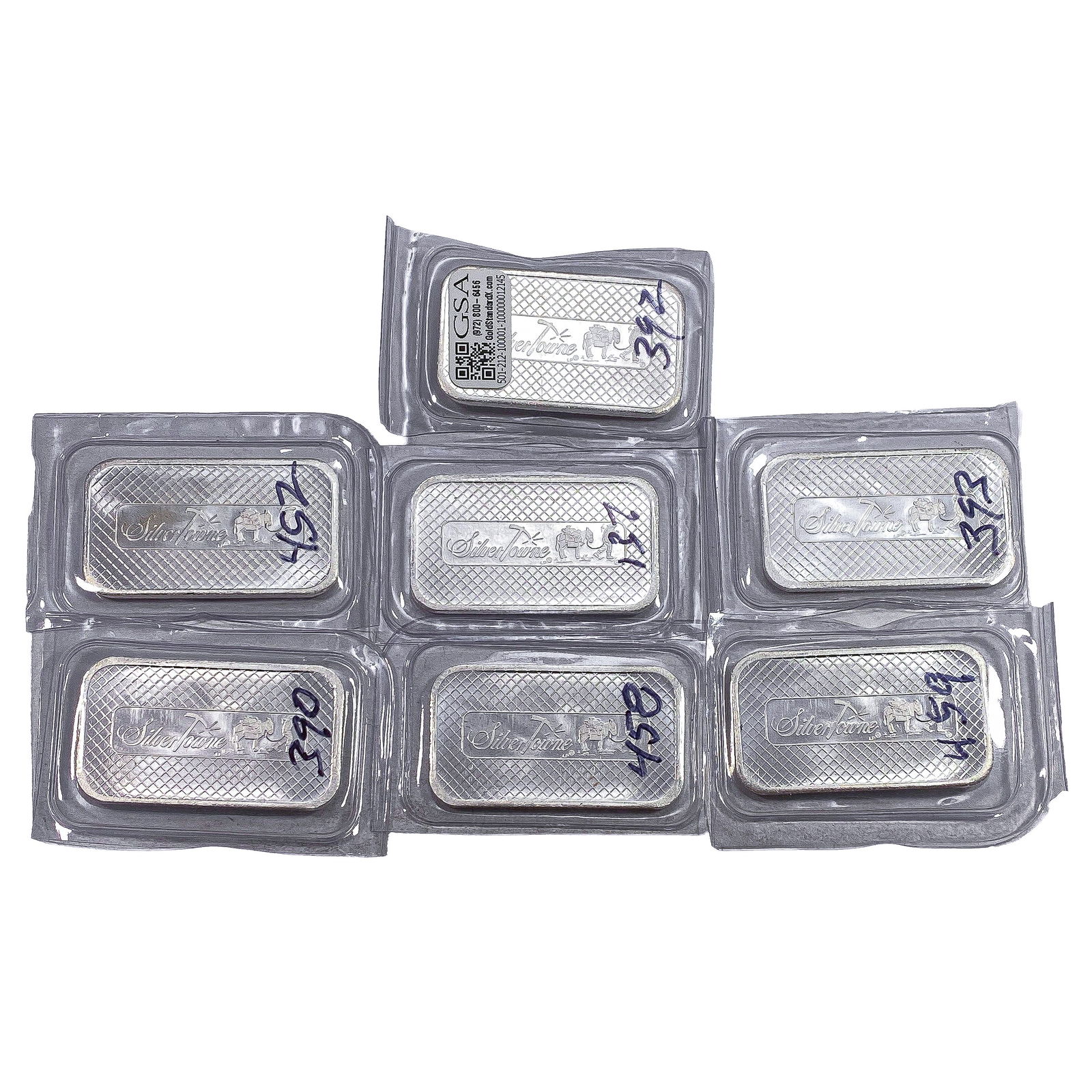 [7] 1oz Silver Bars Silvertowne: [7] 1oz Silver Bars Silvertowne