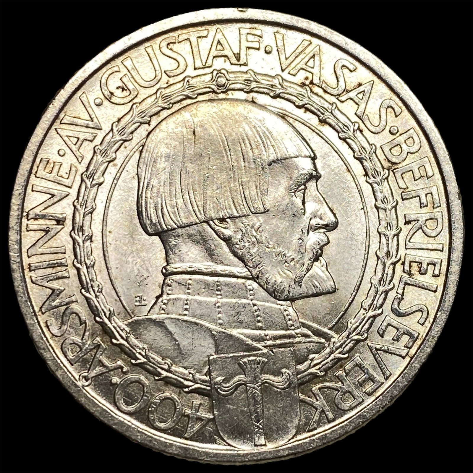 1921 Sweden Silver 2 Kroner UNCIRCULATED: 1921 Sweden Silver 2 Kroner UNCIRCULATED