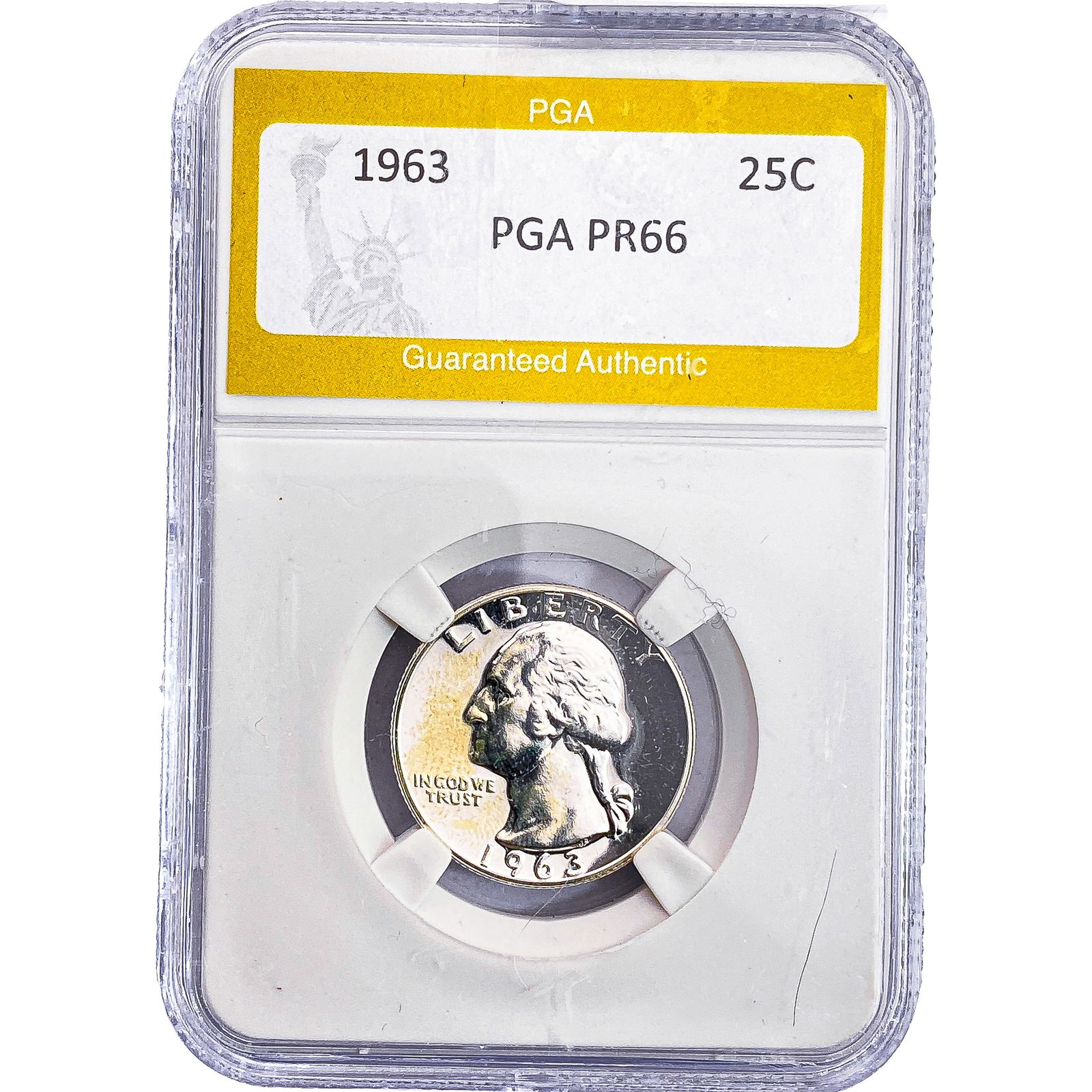 1963 Washington Silver Quarter PGA PR66: 1963 Washington Silver Quarter PGA PR66