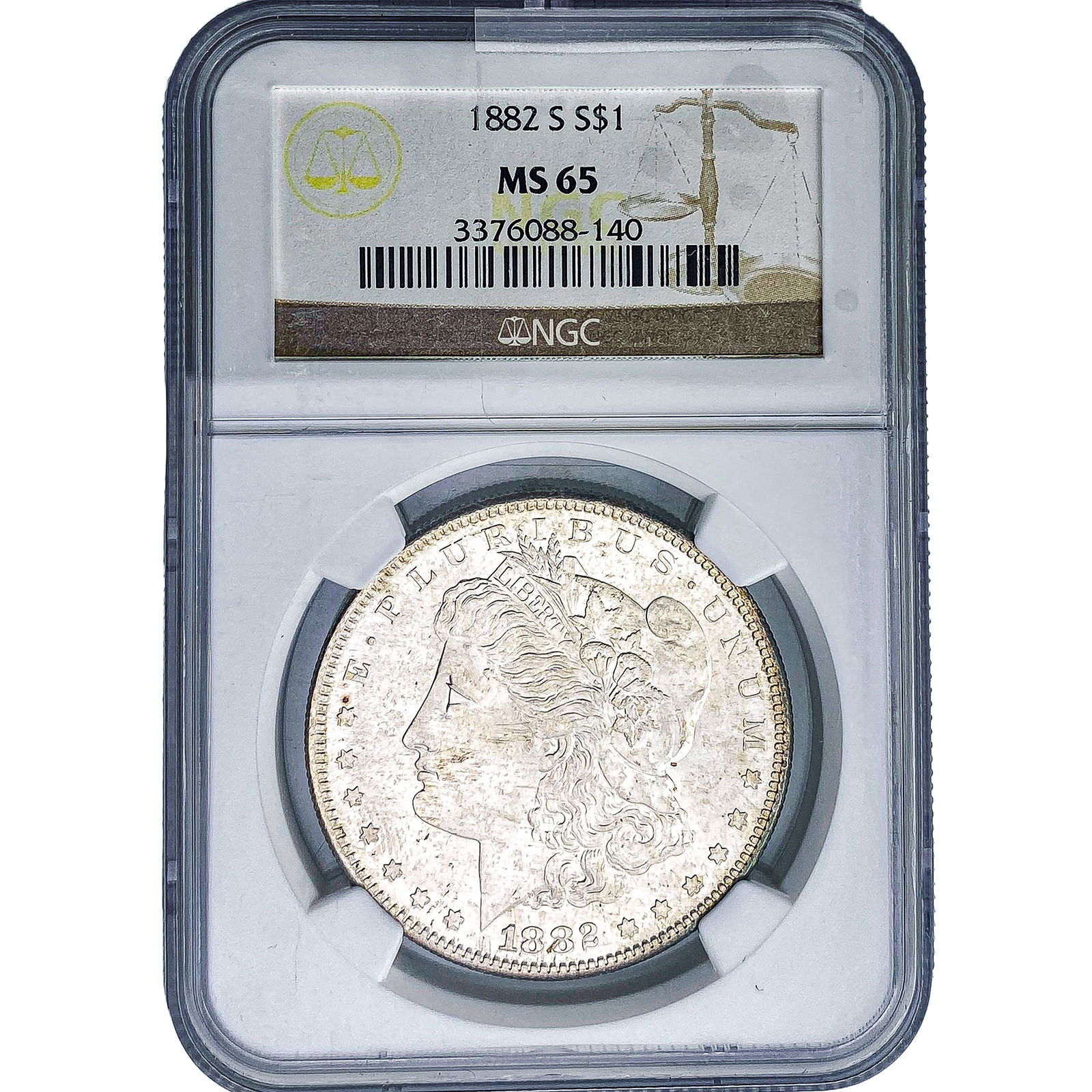 1882-S Morgan Silver Dollar NGC MS65 (1 of 2)