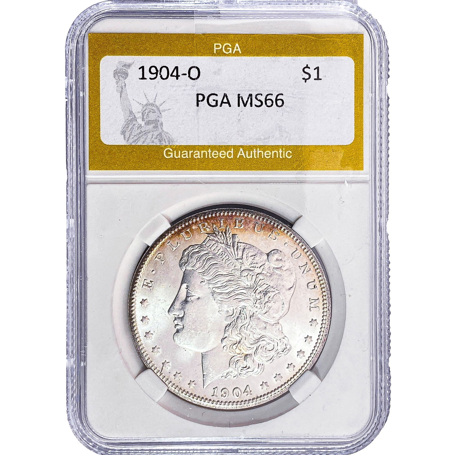 1904-O Morgan Silver Dollar PGA MS66: 1904-O Morgan Silver Dollar PGA MS66