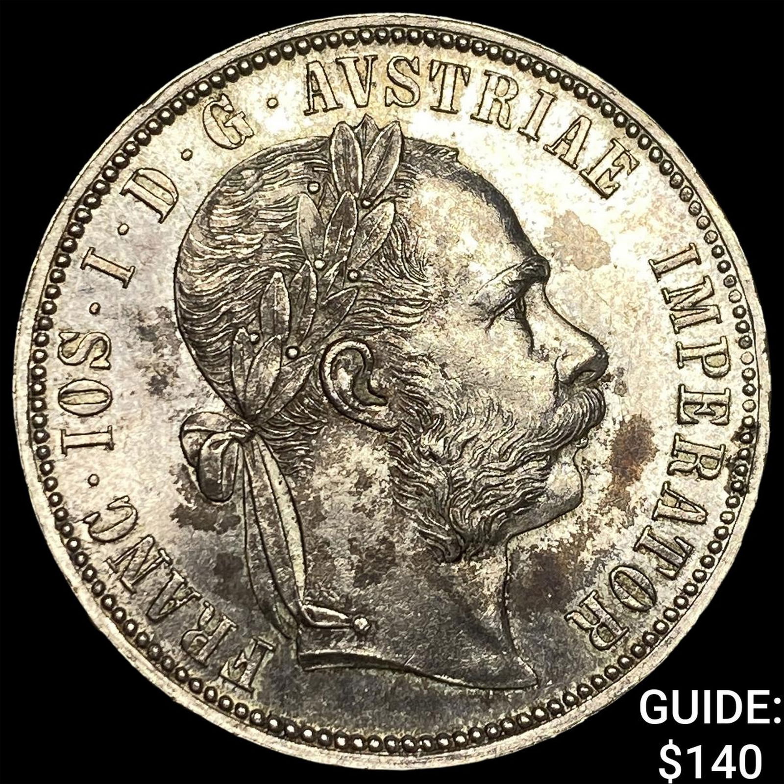 1886 Austria Silver 1 Florin UNCIRCULATED: 1886 Austria Silver 1 Florin UNCIRCULATED
